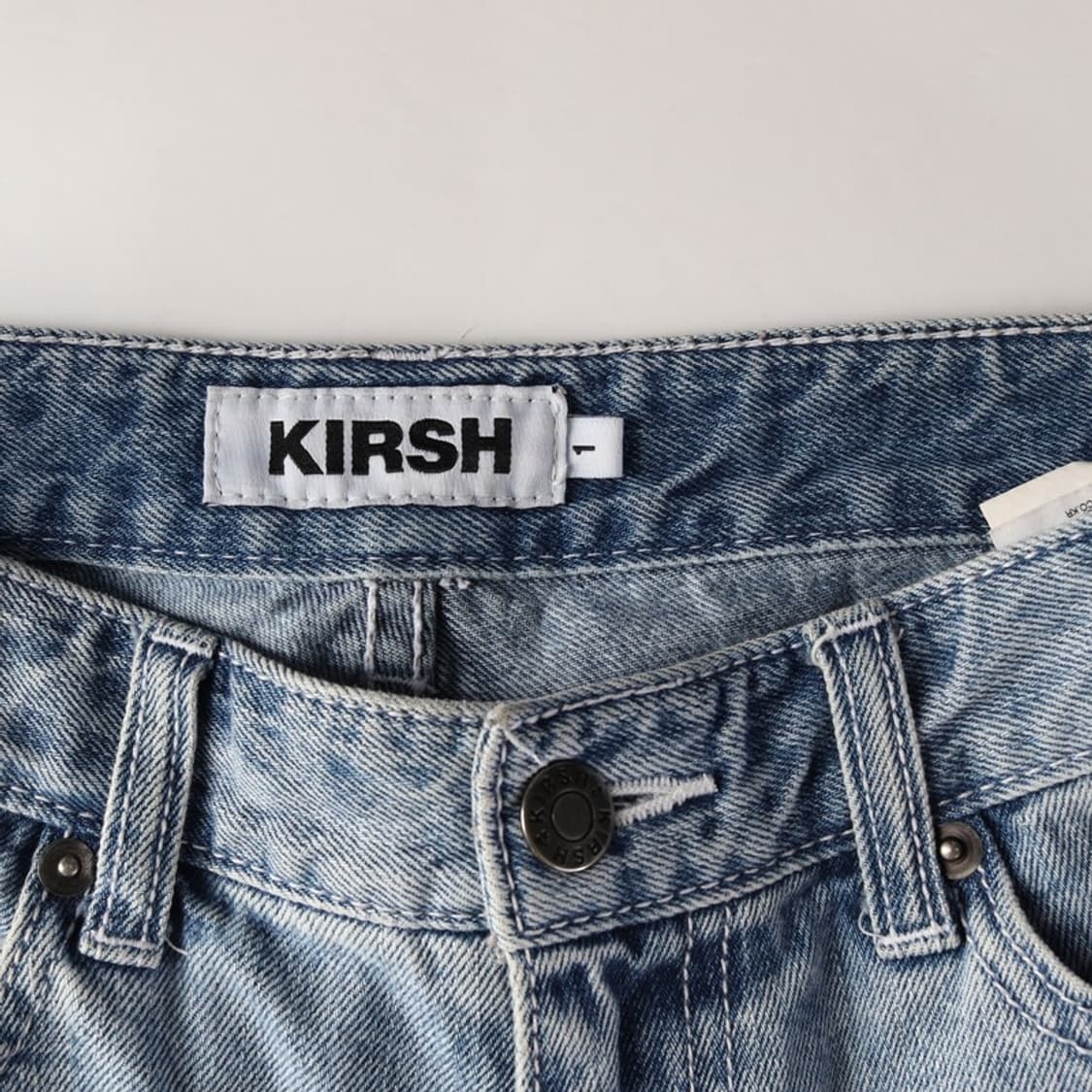 키르시 연청 컷오프 데님 숏 팬츠 1 상품이미지5