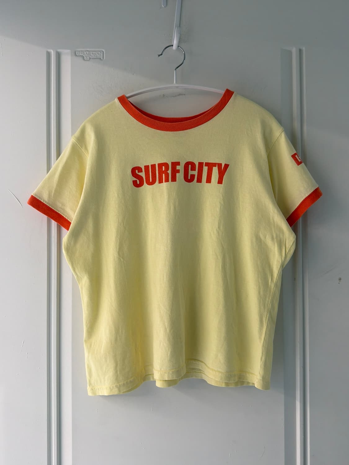 빈티지 surf city 링거 반팔티 상품이미지5