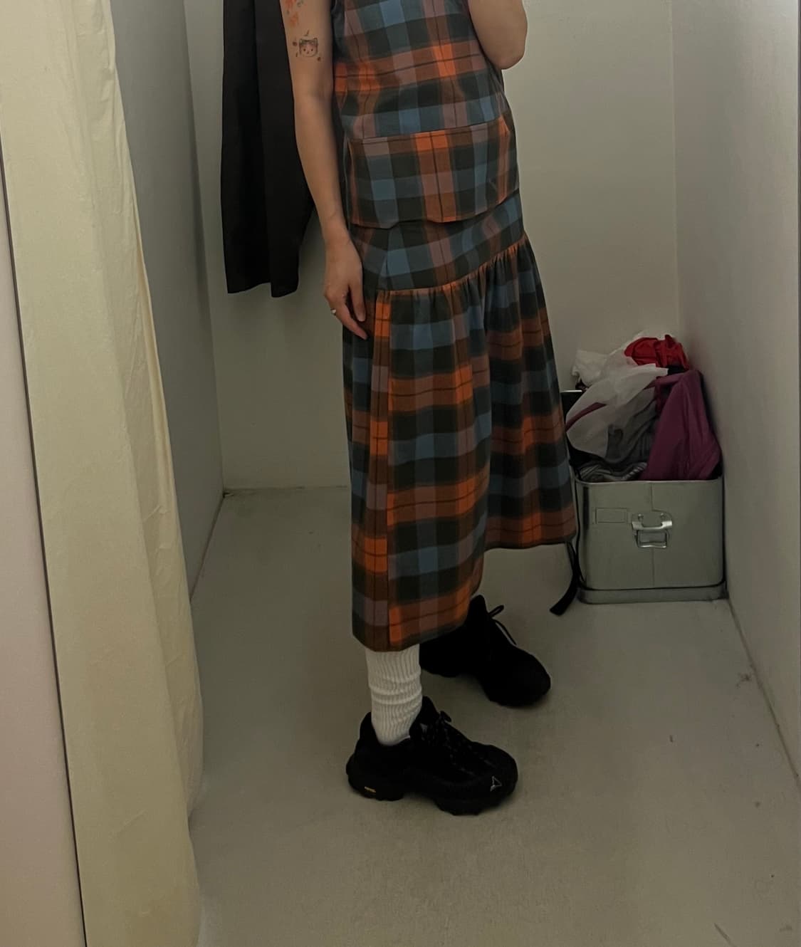 베이스레인지 갈린 스커트 프레임 플래드  상품이미지2