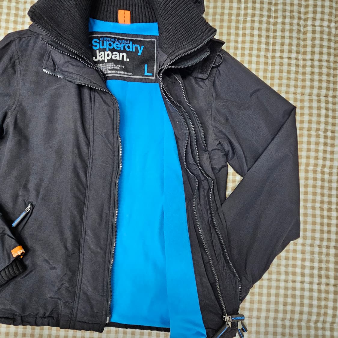 슈퍼드라이 기모 바람막이 후드집업 자켓 남자100 상품이미지5