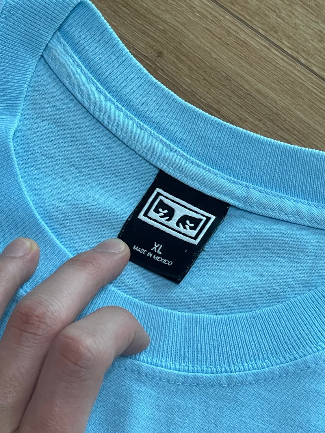 오베이 티셔츠 스카이블루 상품이미지2