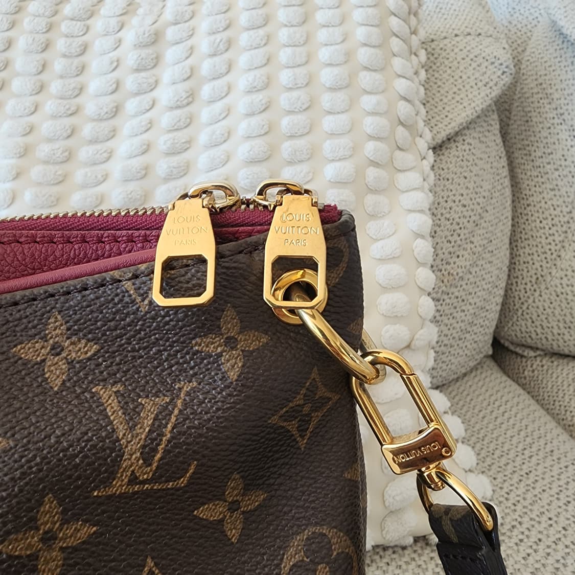 상태최상 루이비통 팔라스 MM 토트 겸 숄더백 모노그램 푸시아 상품이미지3