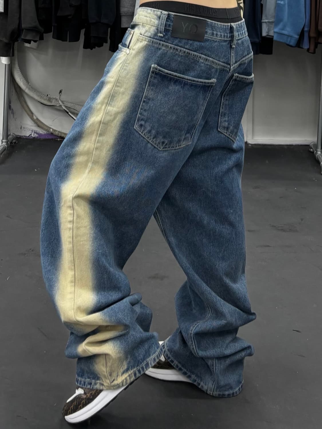 OY 워시드 와이드 데님팬츠 상품이미지1