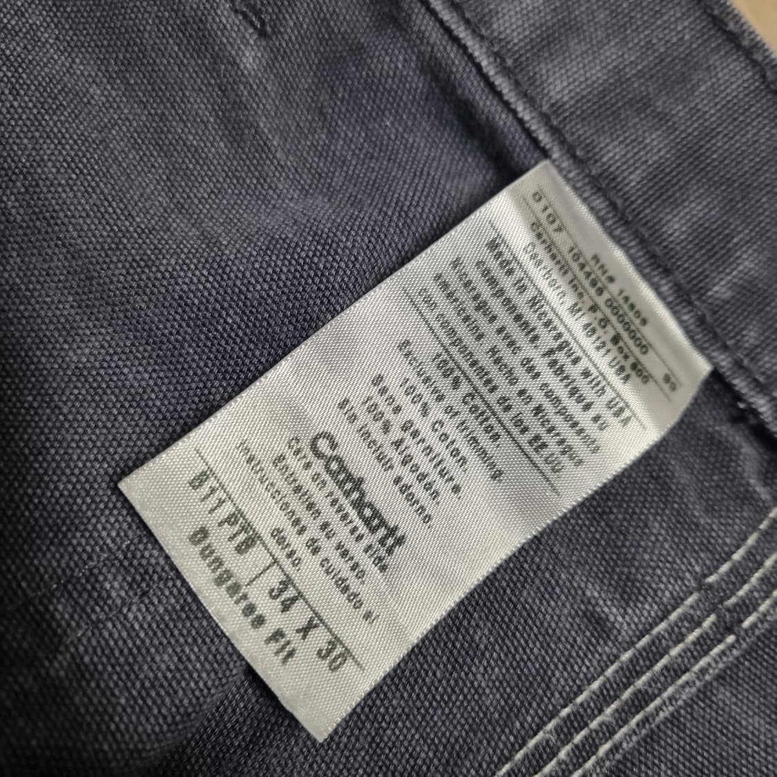 칼하트 싱글니 카팬터 B11 PTB 컬러 
34x30 상품이미지5