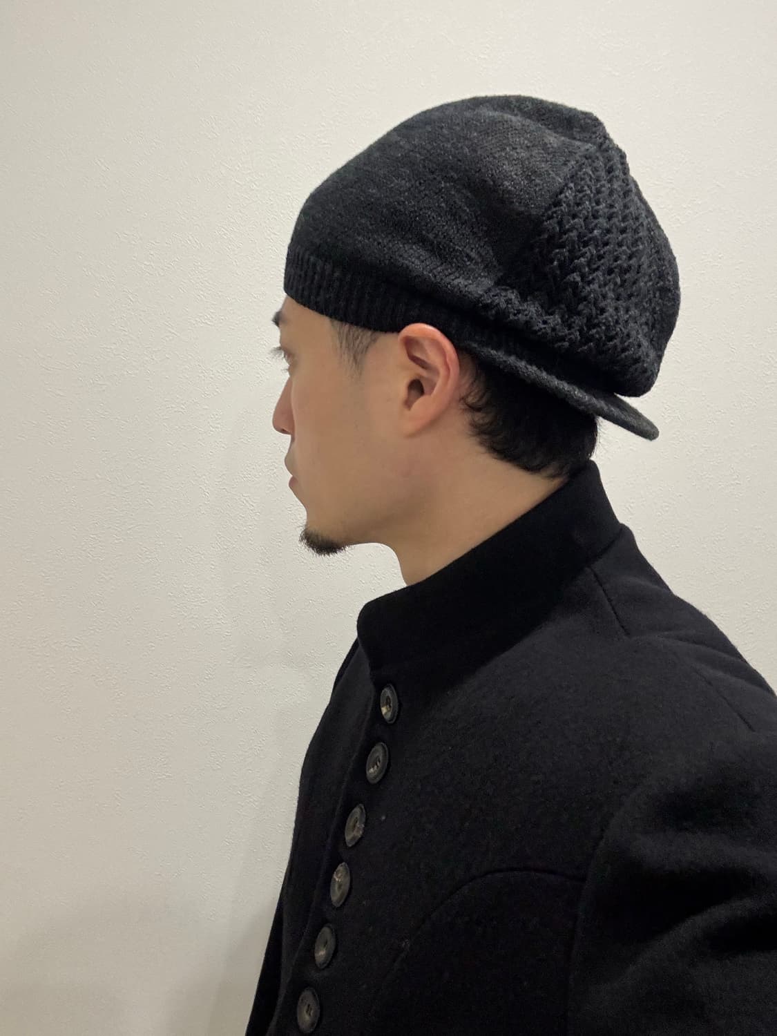 요지야마모토 믹스드 패브릭 비니 캡 상품이미지4