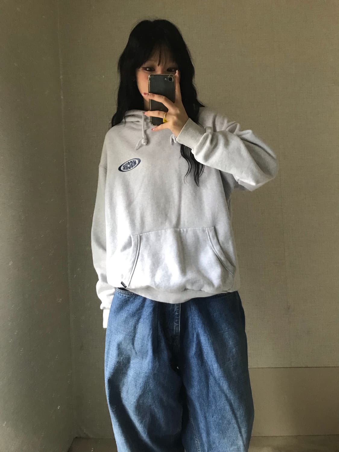 미스치프 멜란지 후드티 상품이미지1
