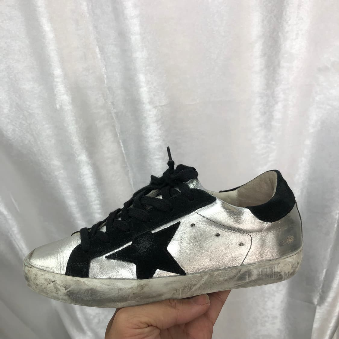 골든구스 실버탭 스니커즈 사이즈35 225-230  상품이미지3