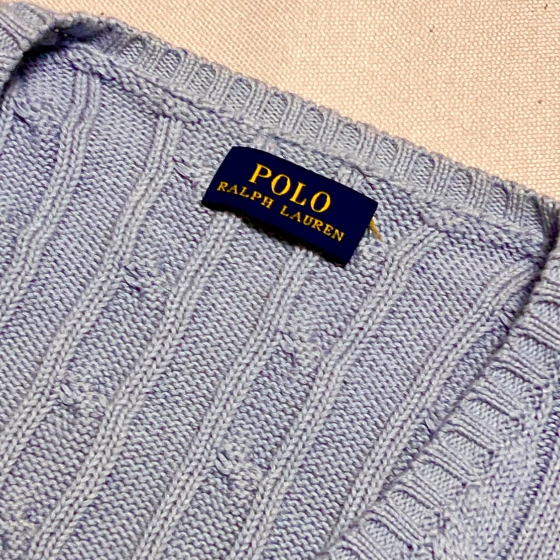 폴로랄프로렌 소라 케이블 브이넥 니트 상품이미지4