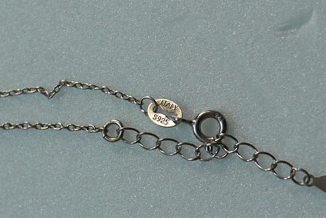 Italy 925실버 투명 하트 목걸이 상품이미지3