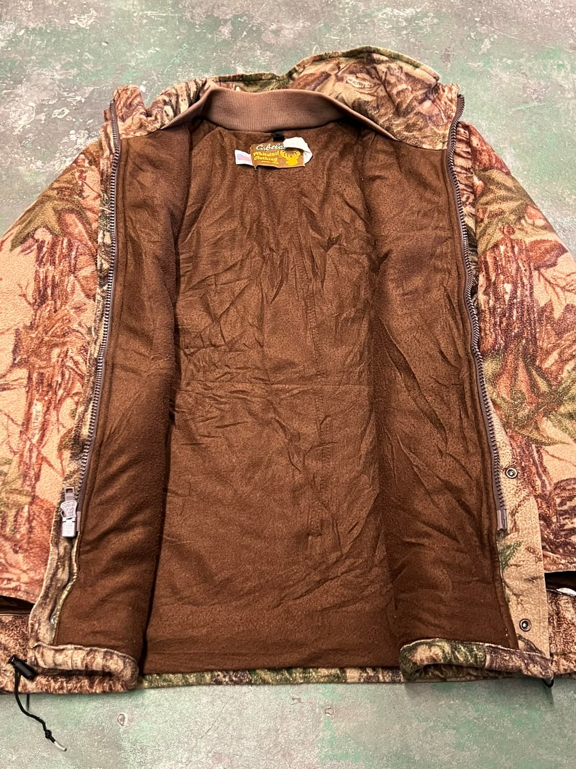 90's [L] 카벨라스 리얼트리 카모 자켓 USA 플리스 아웃도어 상품이미지8