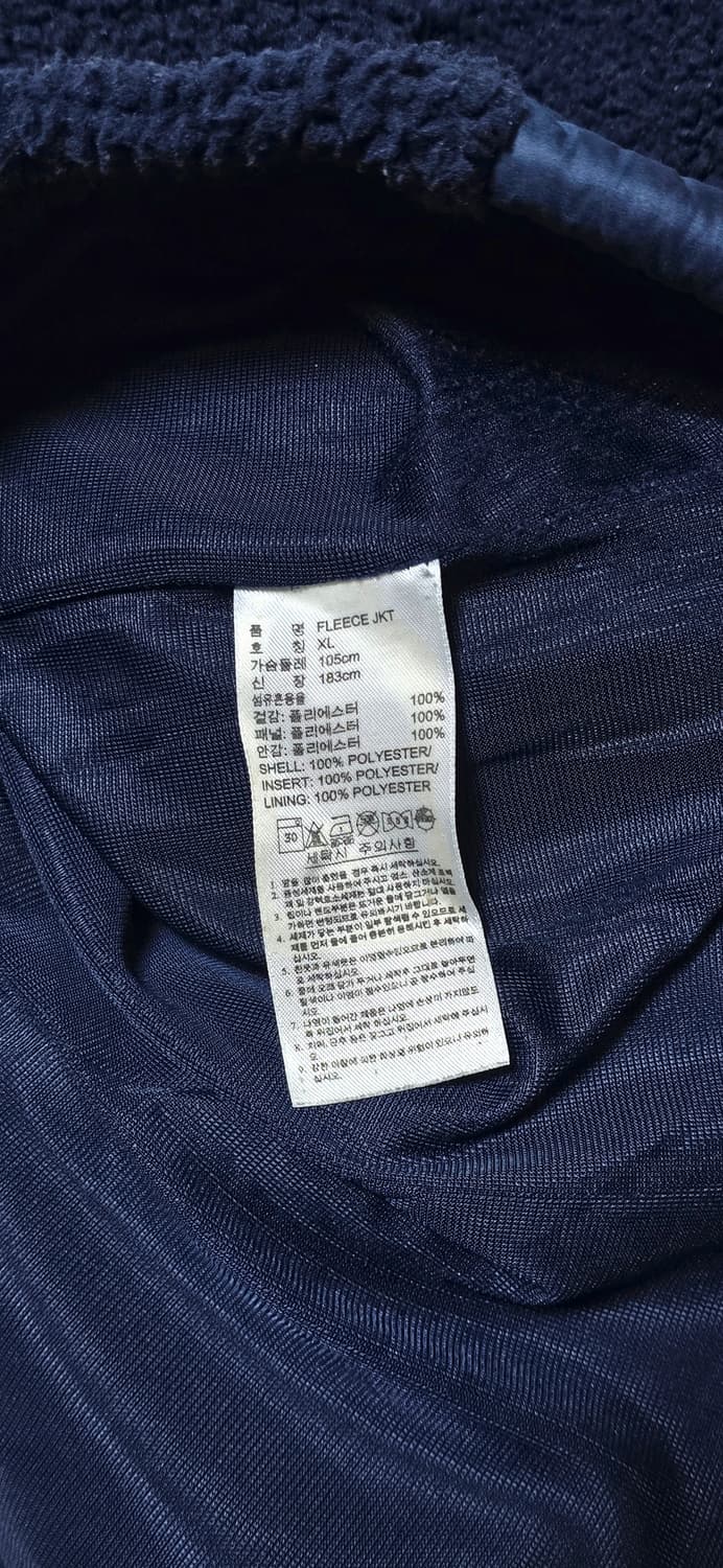아디다스 뽀글이 플리스 자켓 XL 네이비 상품이미지3