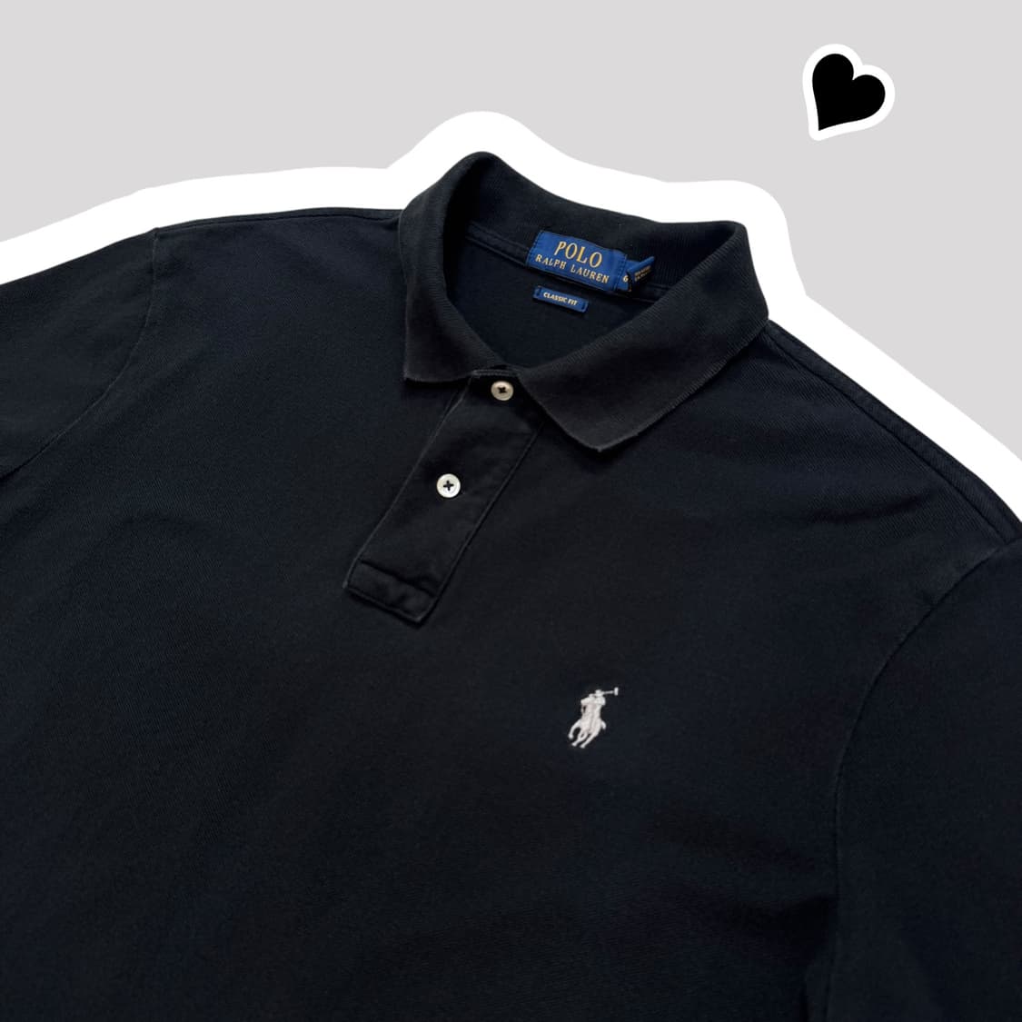 신형 폴로 랄프로렌 블랙 반팔카라티 상품이미지1
