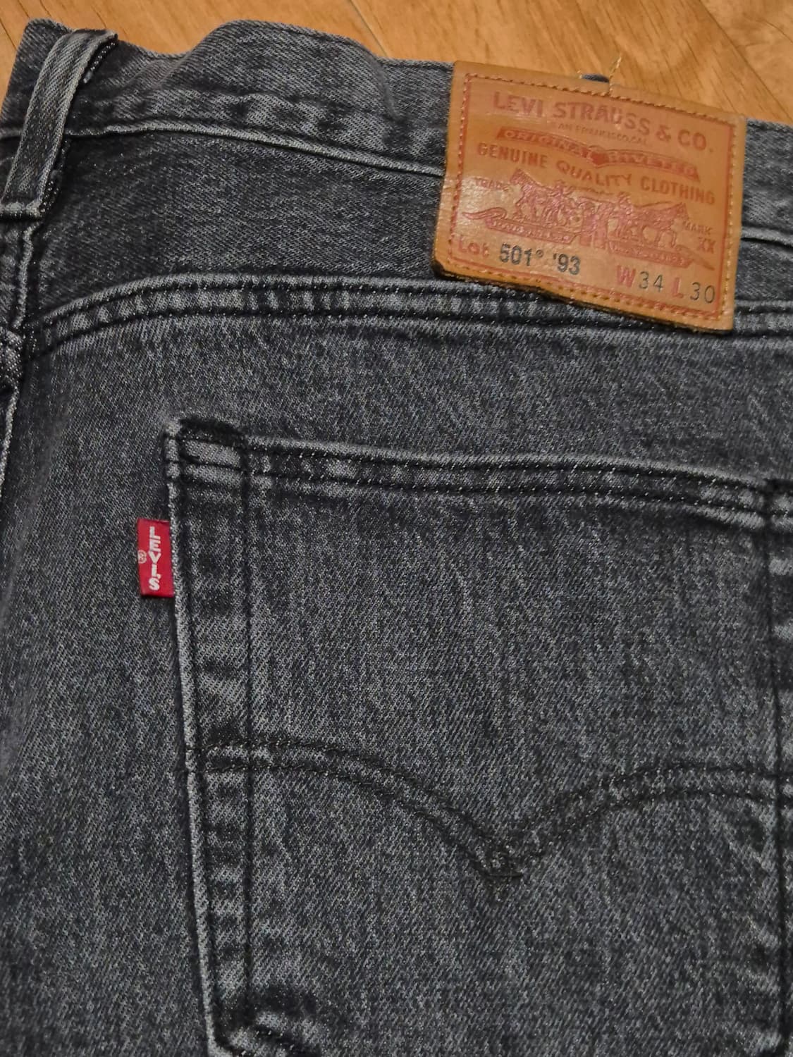 리바이스 501 93 흑청 34x30  상품이미지3