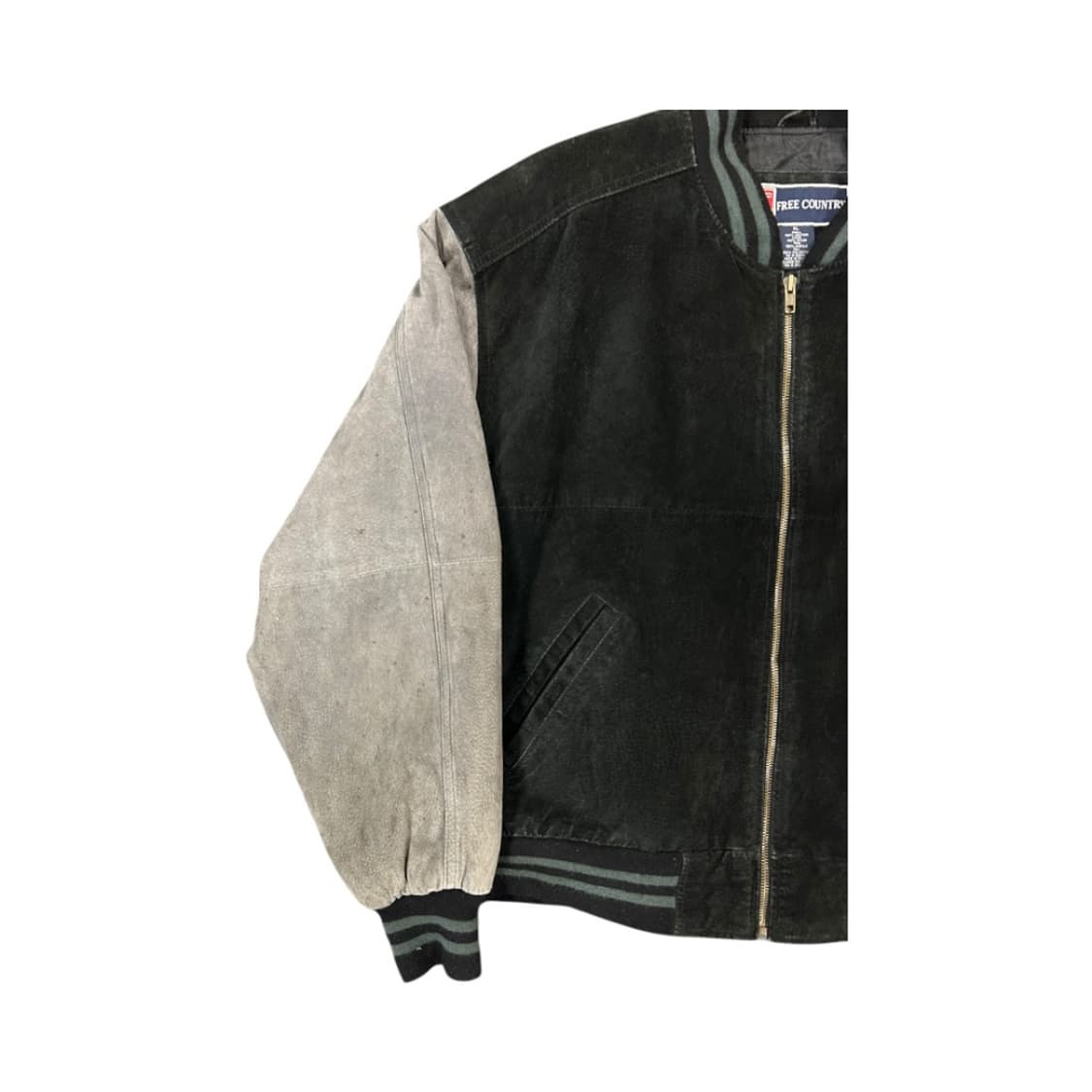 L) 프리컨트리 블랙 레더 스타디움 점퍼 OJ-050 상품이미지2