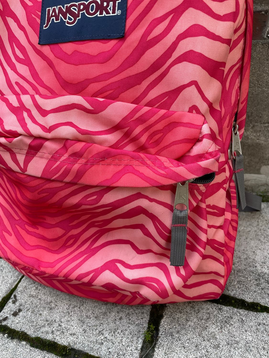 Jansport 잔스포츠 핑크 지브라 백팩 상품이미지4