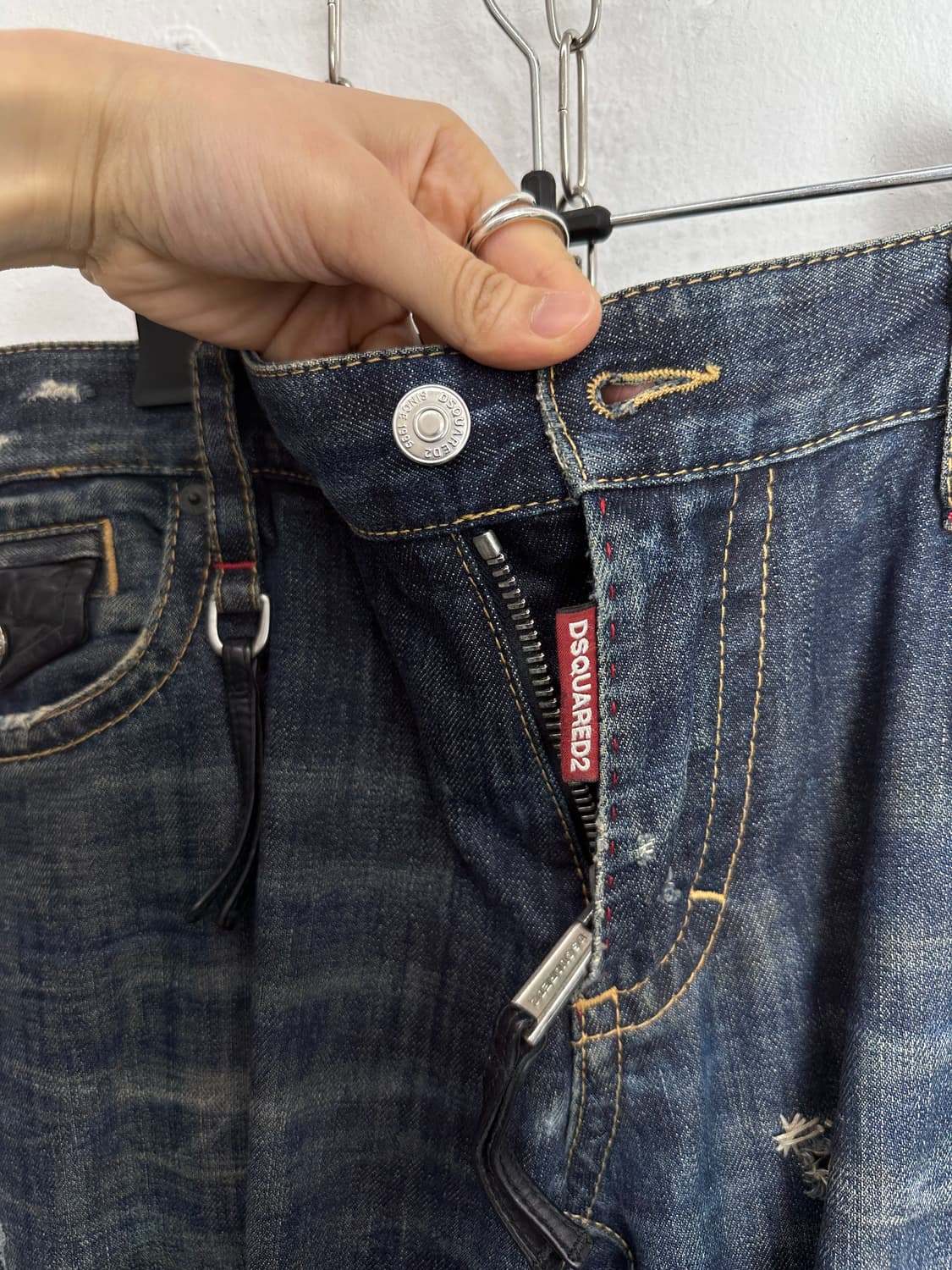 DSQUARED2 Flannel-Lined Distressed Slim  상품이미지9