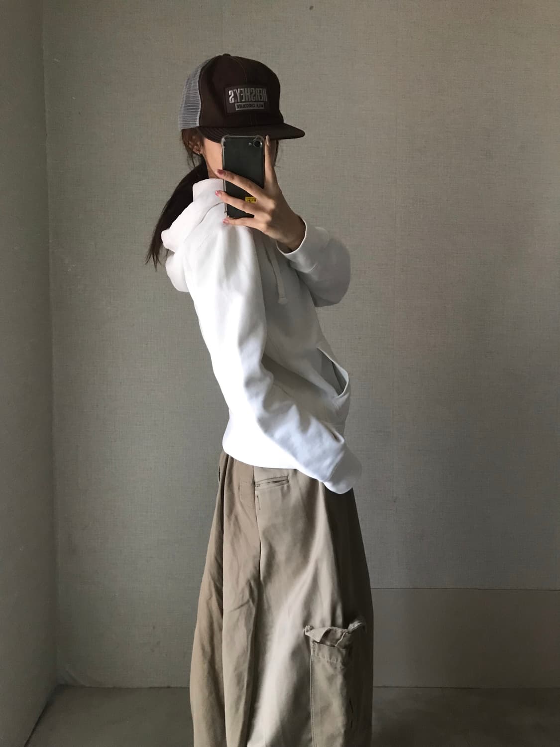 폴로 화이트 후드집업 상품이미지4