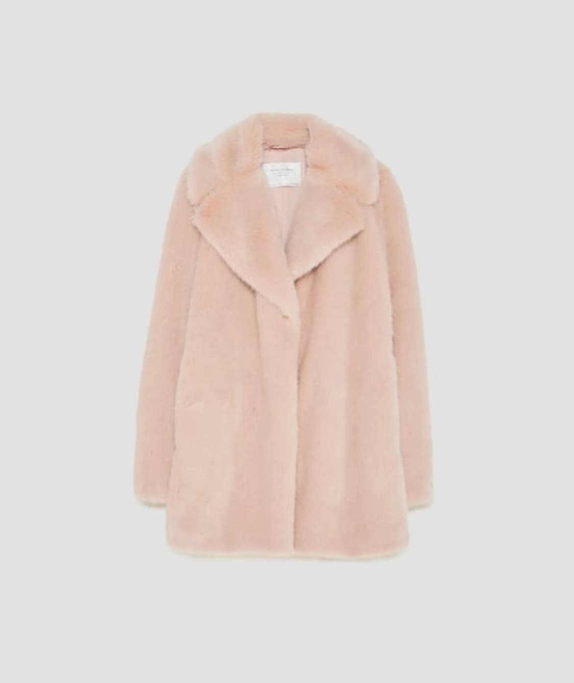 (xs) 자라 에코퍼 연핑크 코트 상품이미지1