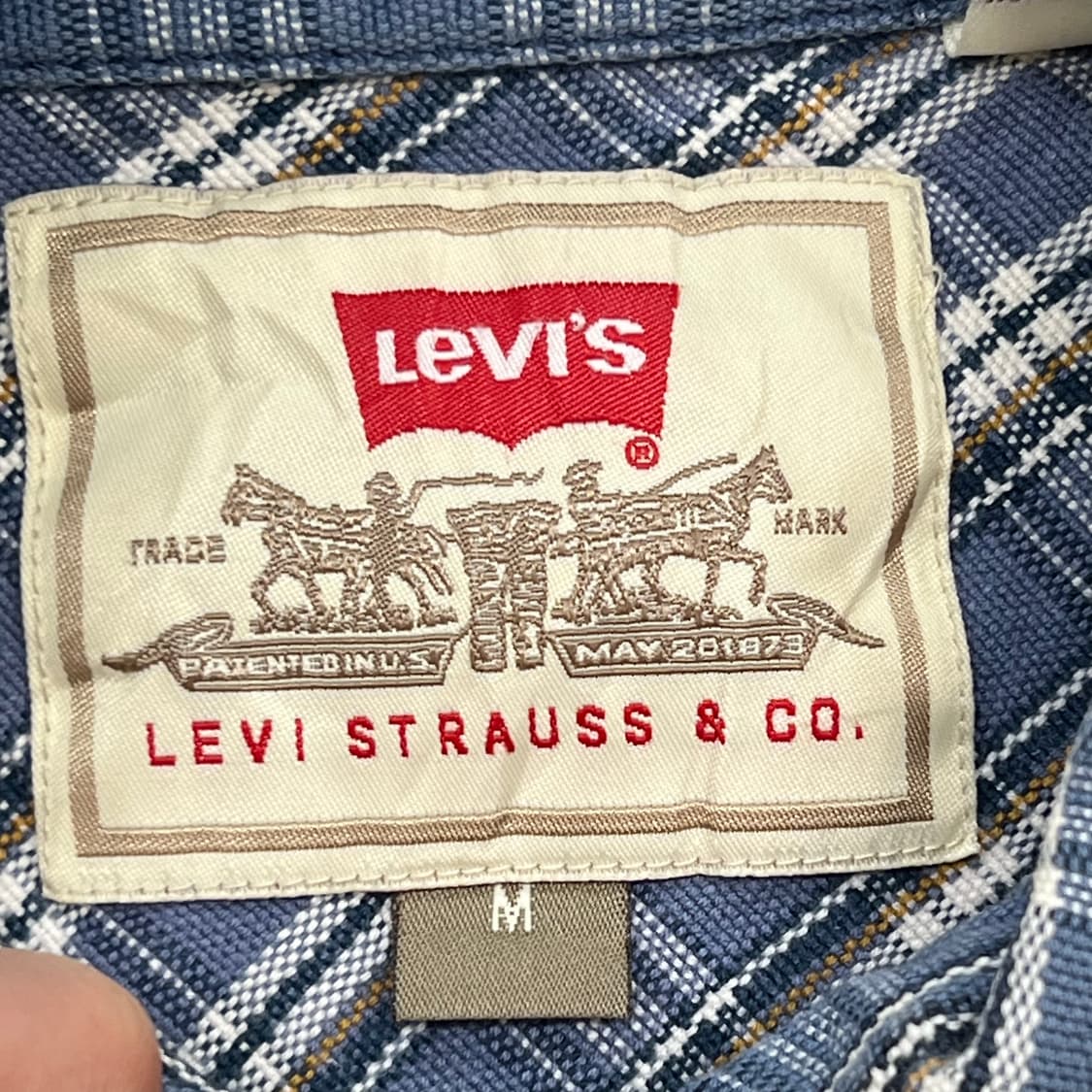 리바이스 체크 셔츠 r2742 상품이미지5