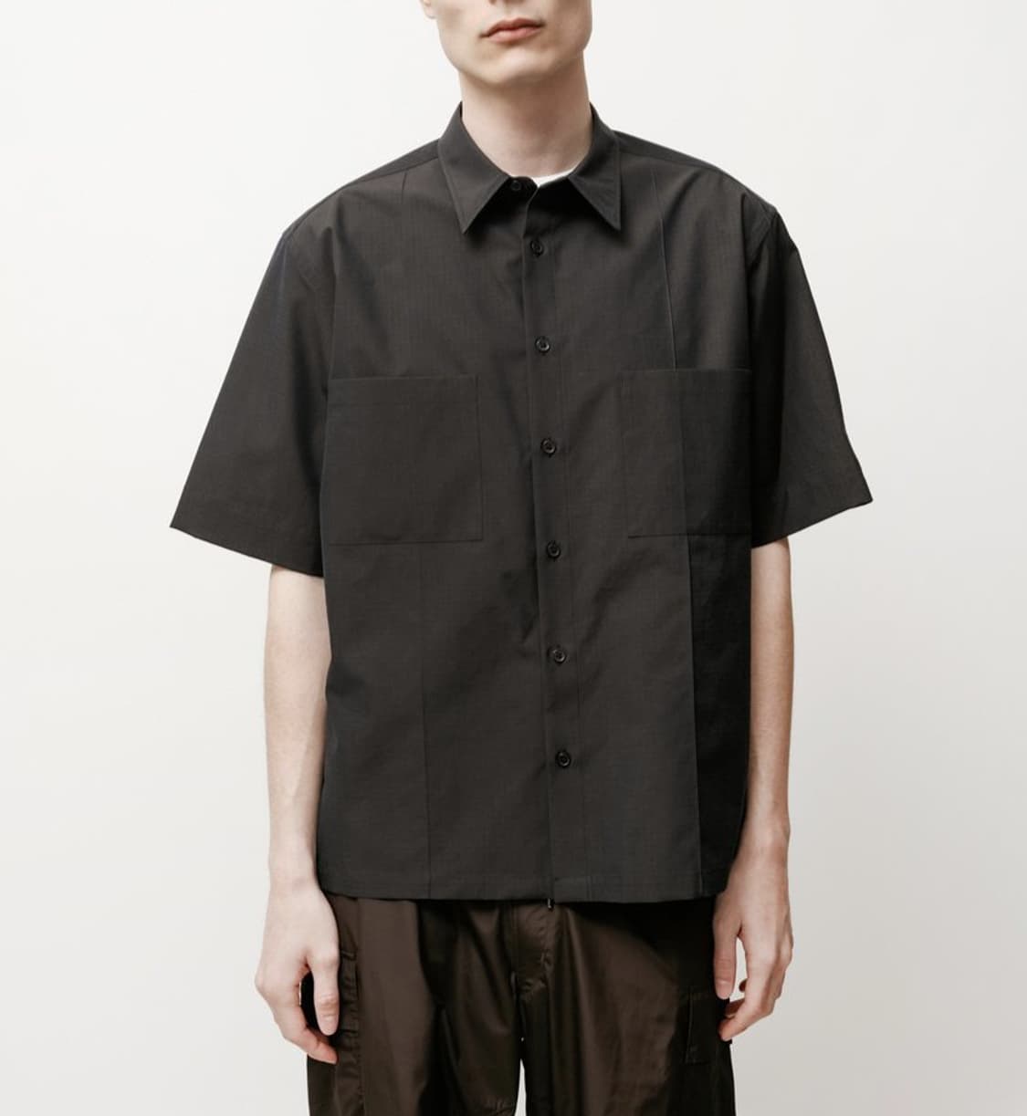 오라리 WASHED FINX RIPSTOPCHAMBRAY 하프셔츠 상품이미지2