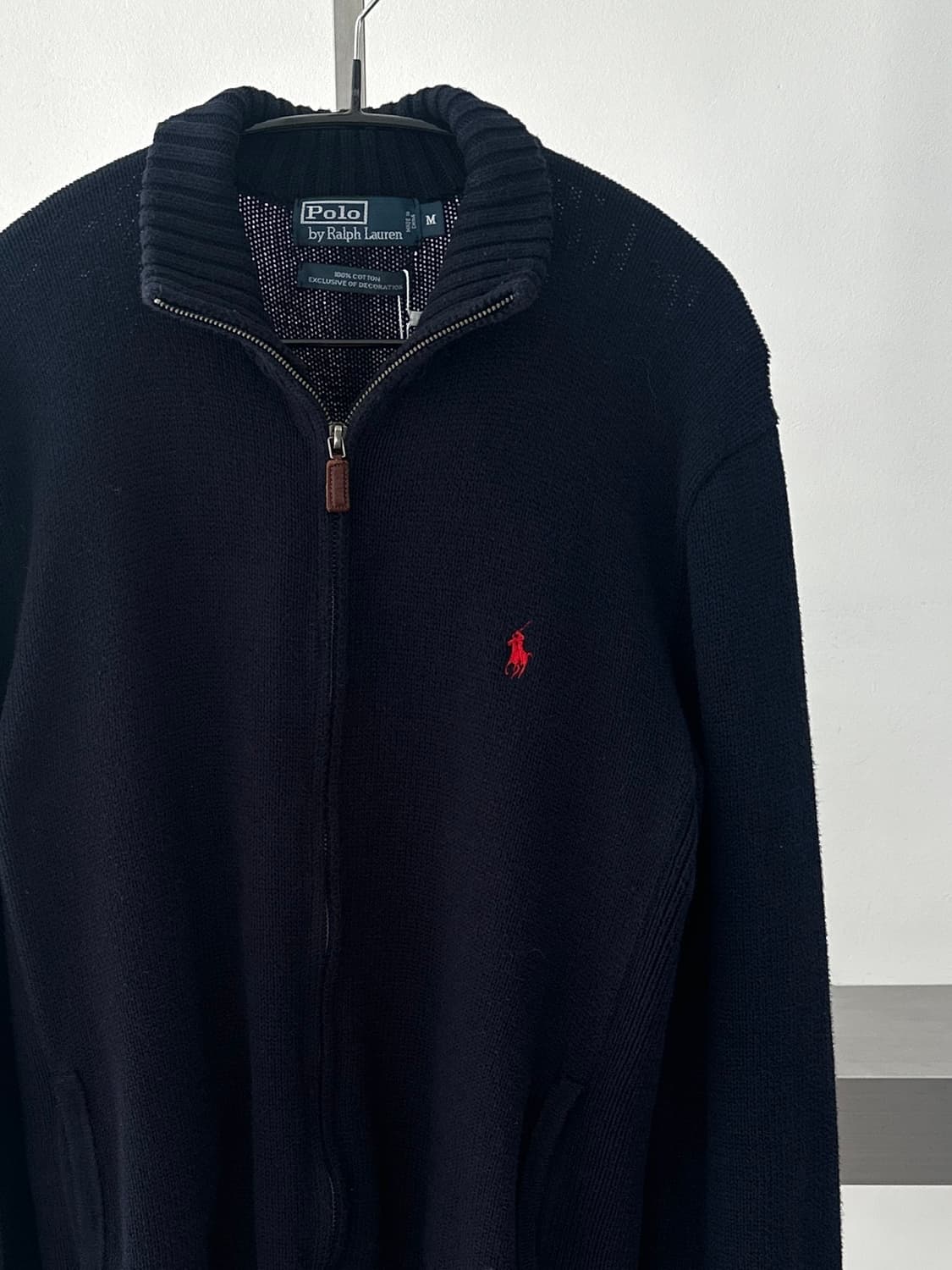 폴로 랄프로렌 네이비 코튼 니트집업  상품이미지5