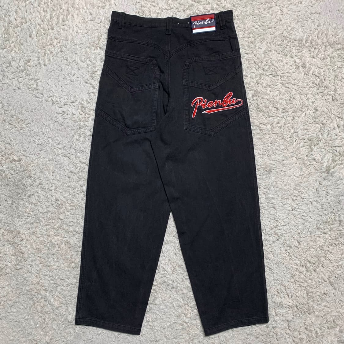 [32] Pien Fu 피앤 푸 와이드 배기핏 데님팬츠 상품이미지2