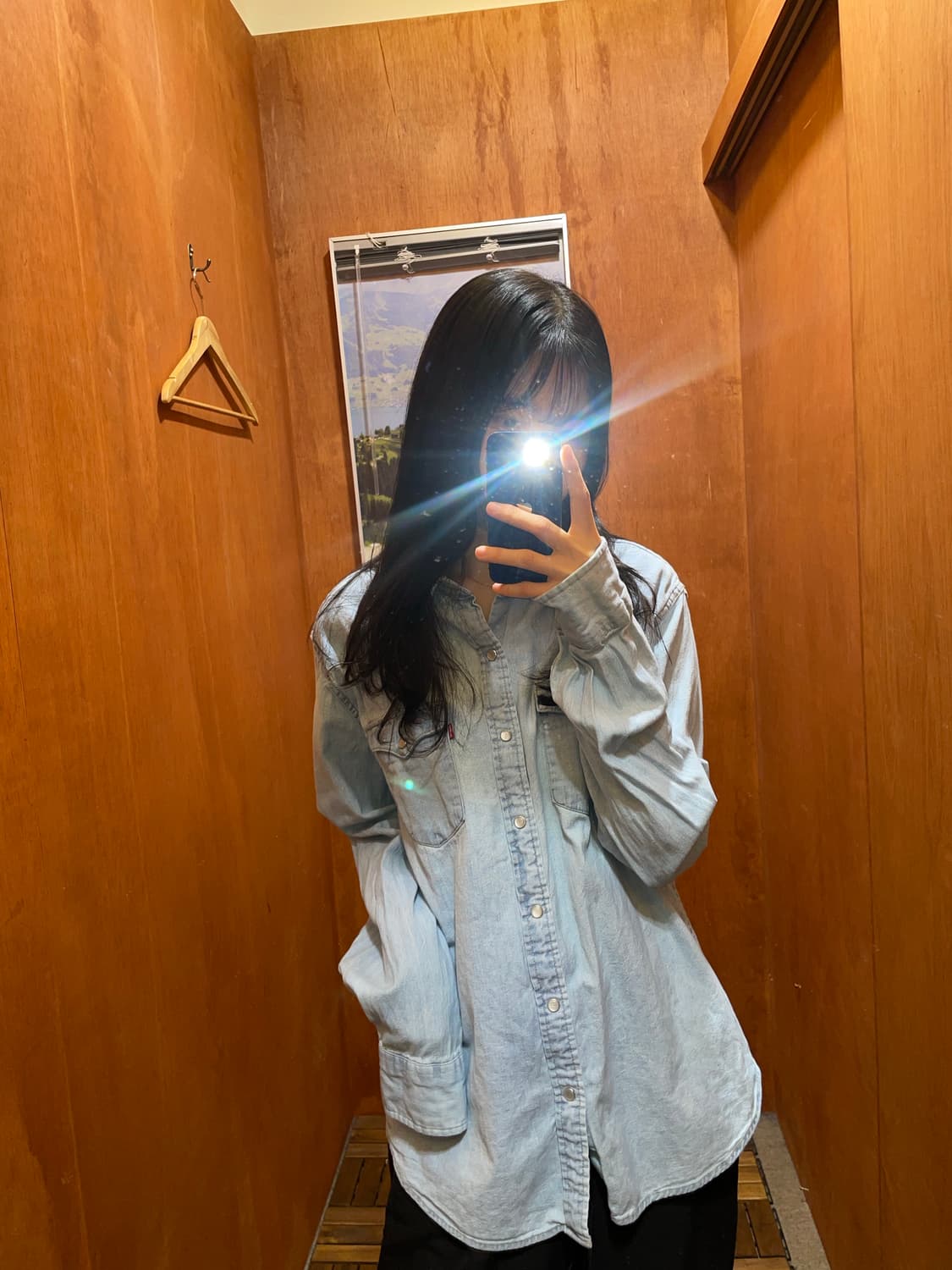 (L) Levi's 리바이스 코튼 데님 셔츠 상품이미지1