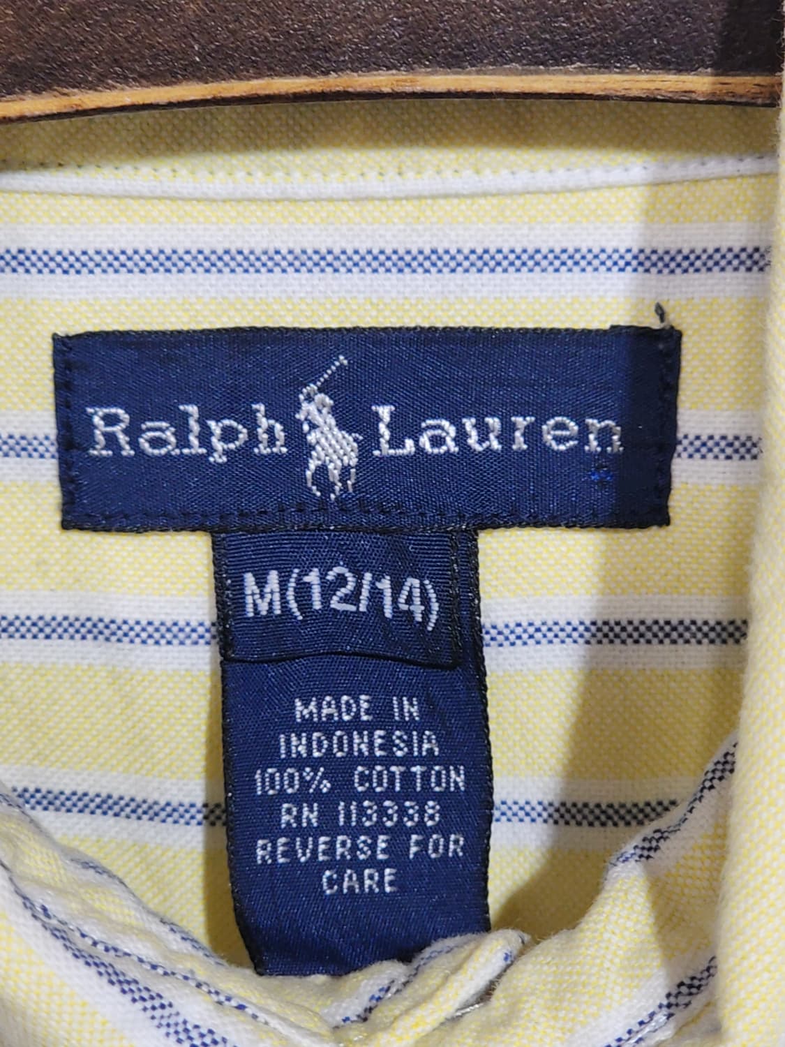 (M) 랄프로렌 폴로 남방 스트라이프 셔츠 로고 캐주얼  상품이미지3