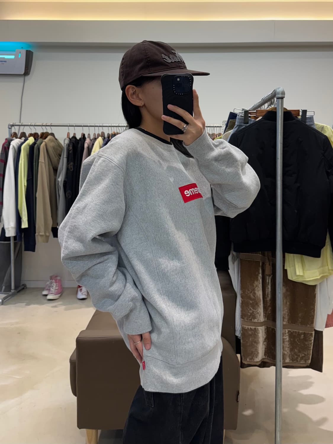 15aw 슈프림 박스 로고 맨투맨 상품이미지5