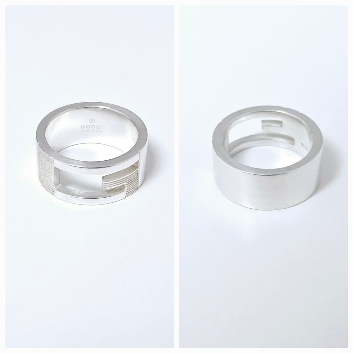 구찌 브랜디드 컷아웃 G 반지 [정품/8호/실측7.5호] 상품이미지3