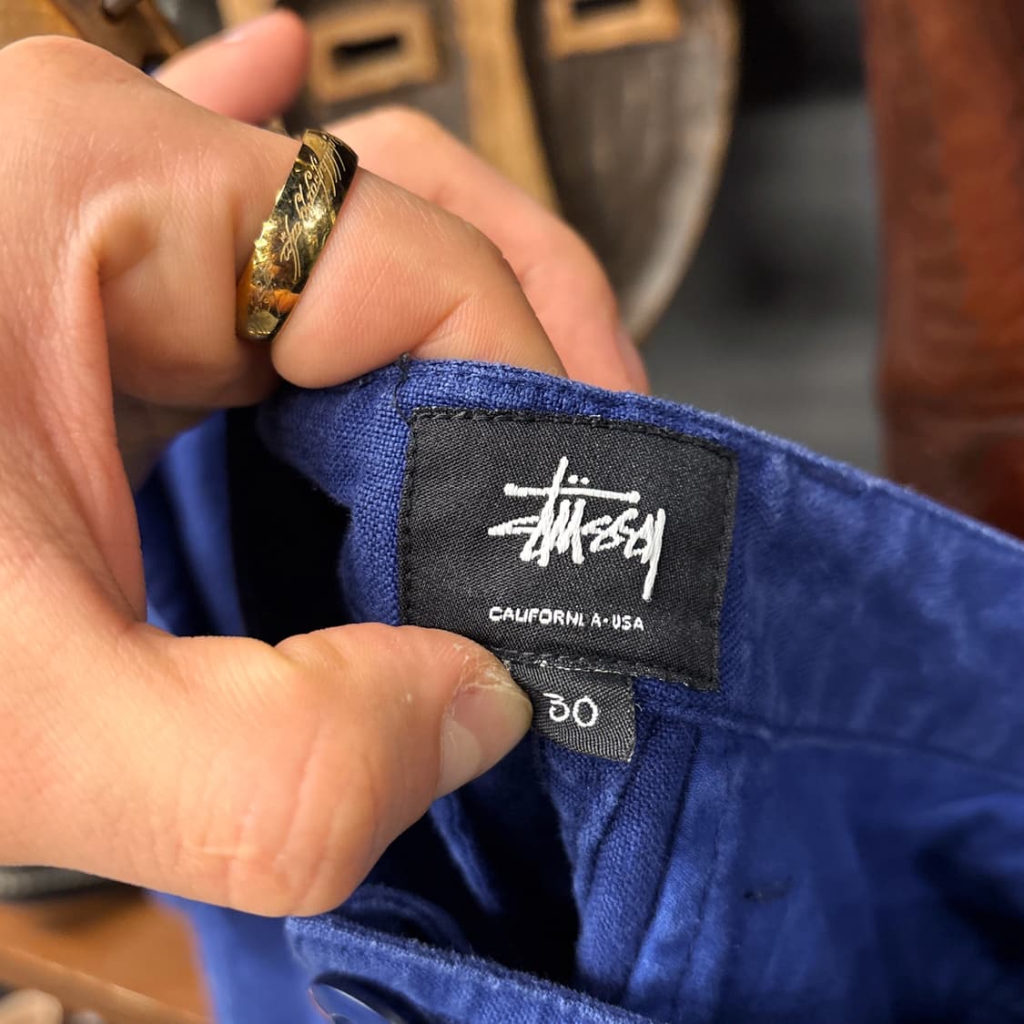 00s 스투시 코튼 스트랩 7부 린넨 서퍼팬츠 N1255   상품이미지8