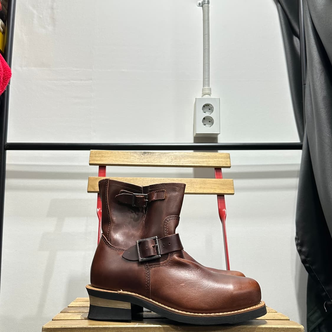 255) 호킨스 부츠 남녀 공용 워커 엔지니어 브라운 부츠 상품이미지1