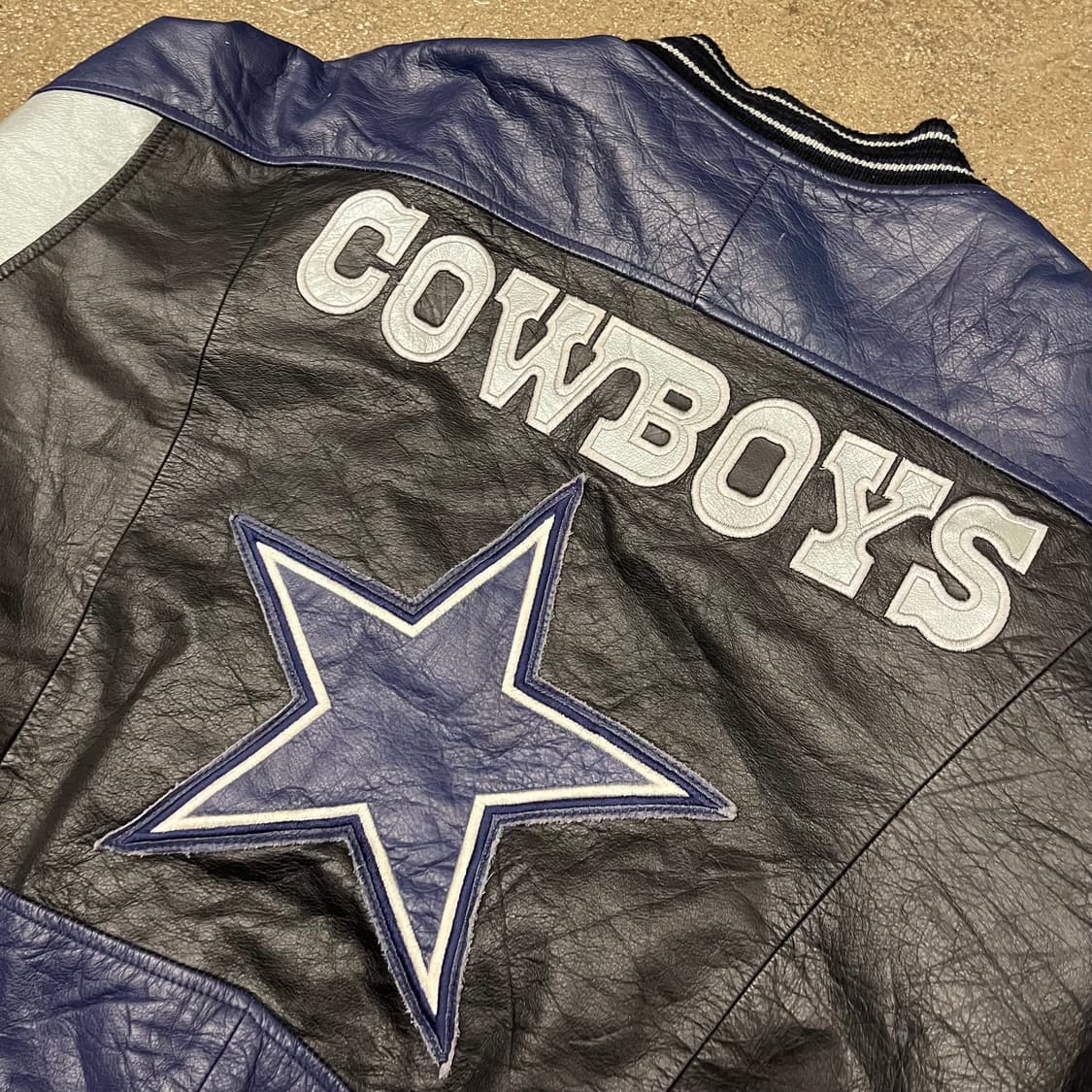 90s NFL 댈러스 카우보이 가죽 바시티 (110) 상품이미지5