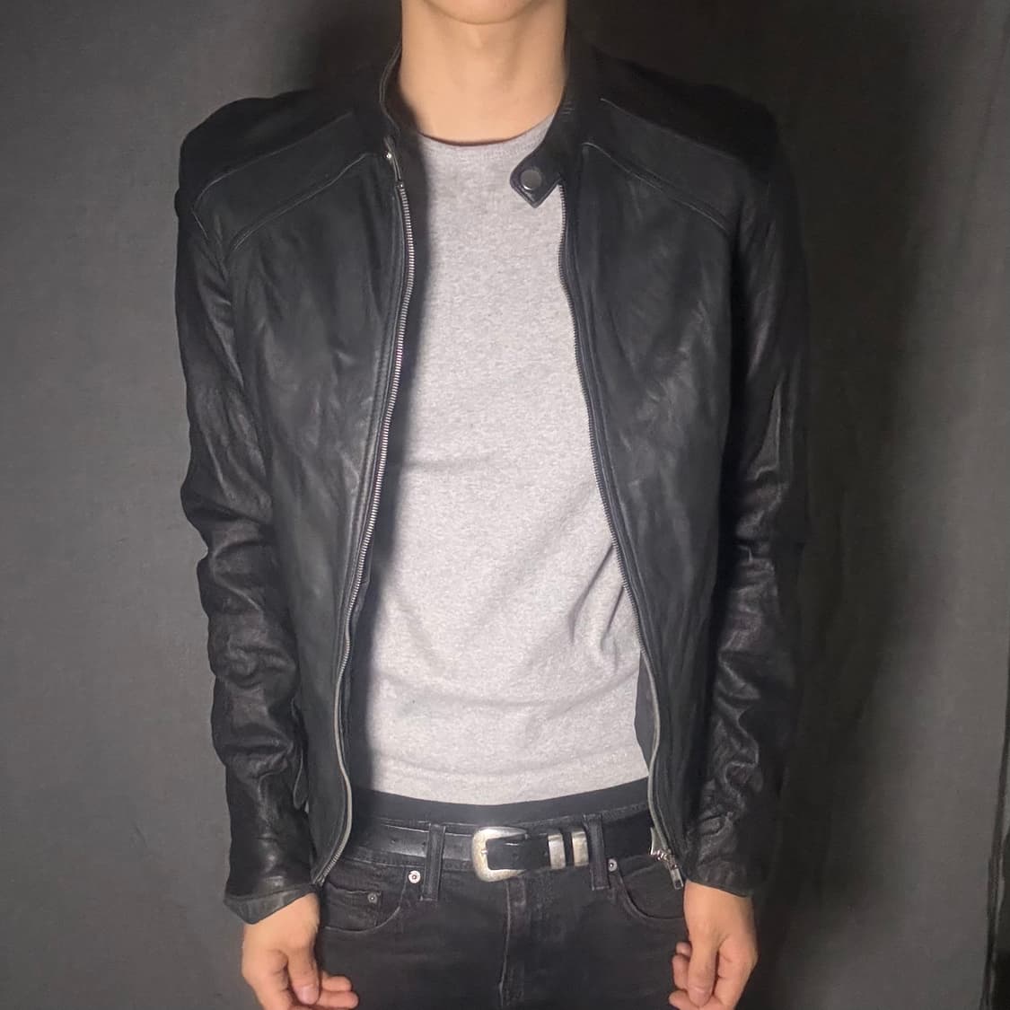 lamb skin leather jacket 상품이미지4