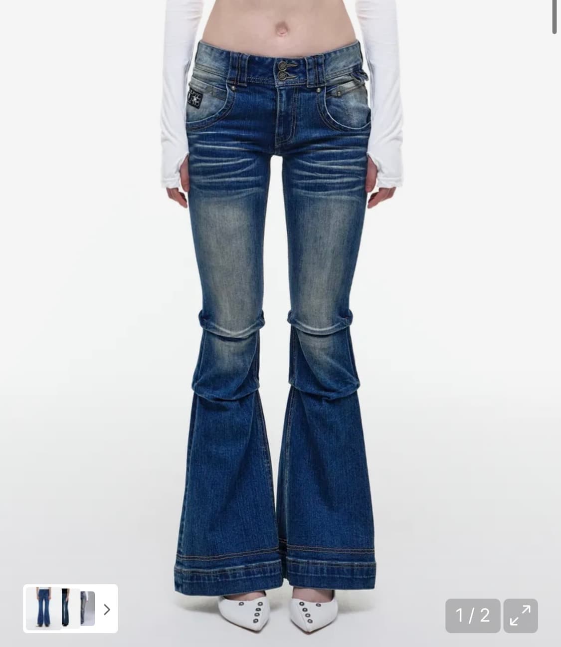 오퍼스0012 STUNNER FLARE DENIM PANTS 데님 부츠컷 상품이미지1