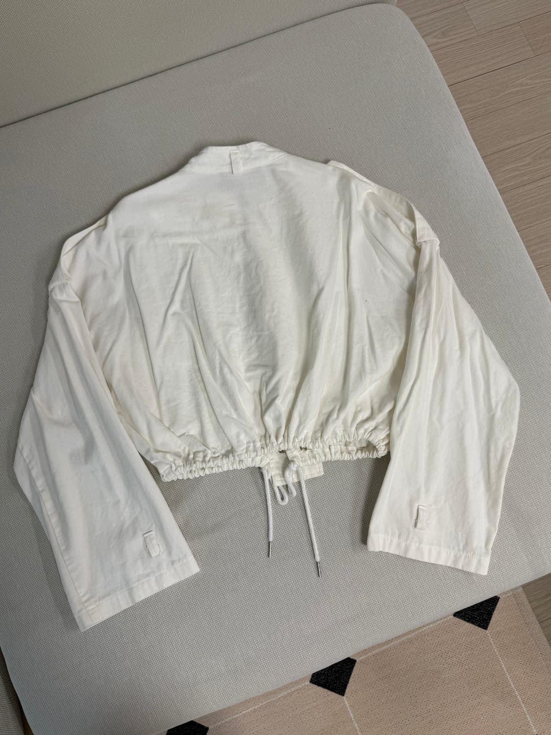 흰색 크롭 야상 자켓(free) 상품이미지5