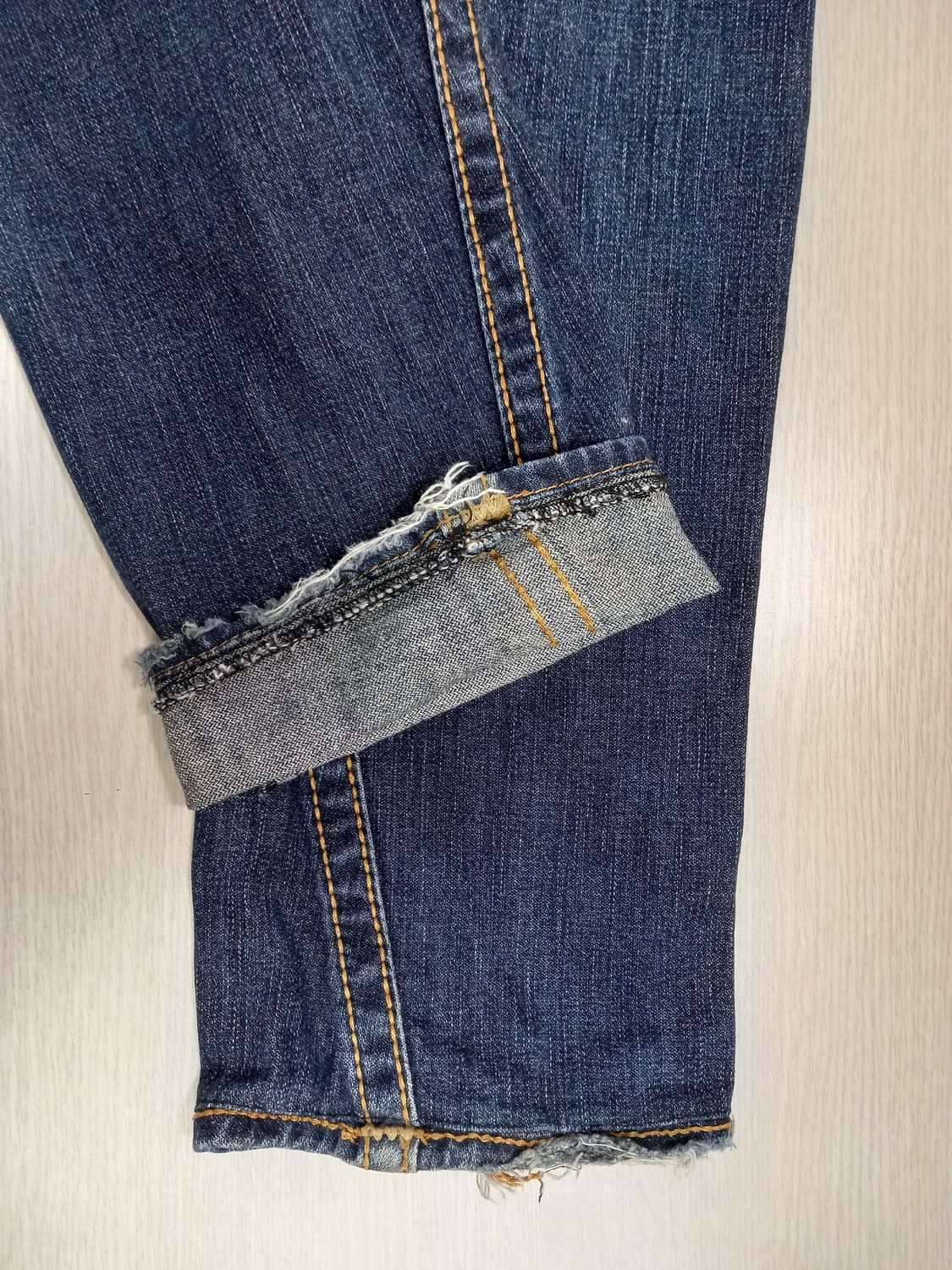 31 트루릴리전 USA 약골반 데미지워싱 일자진 31-515 상품이미지6