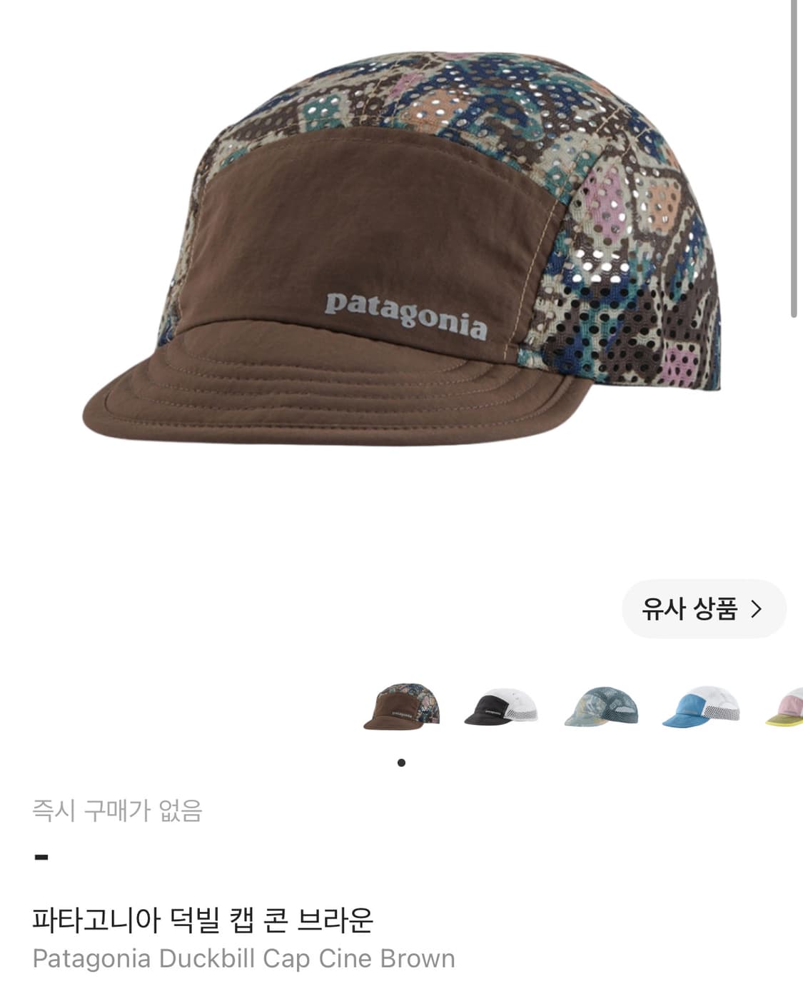 파타고니아 덕빌 볼캡 상품이미지1
