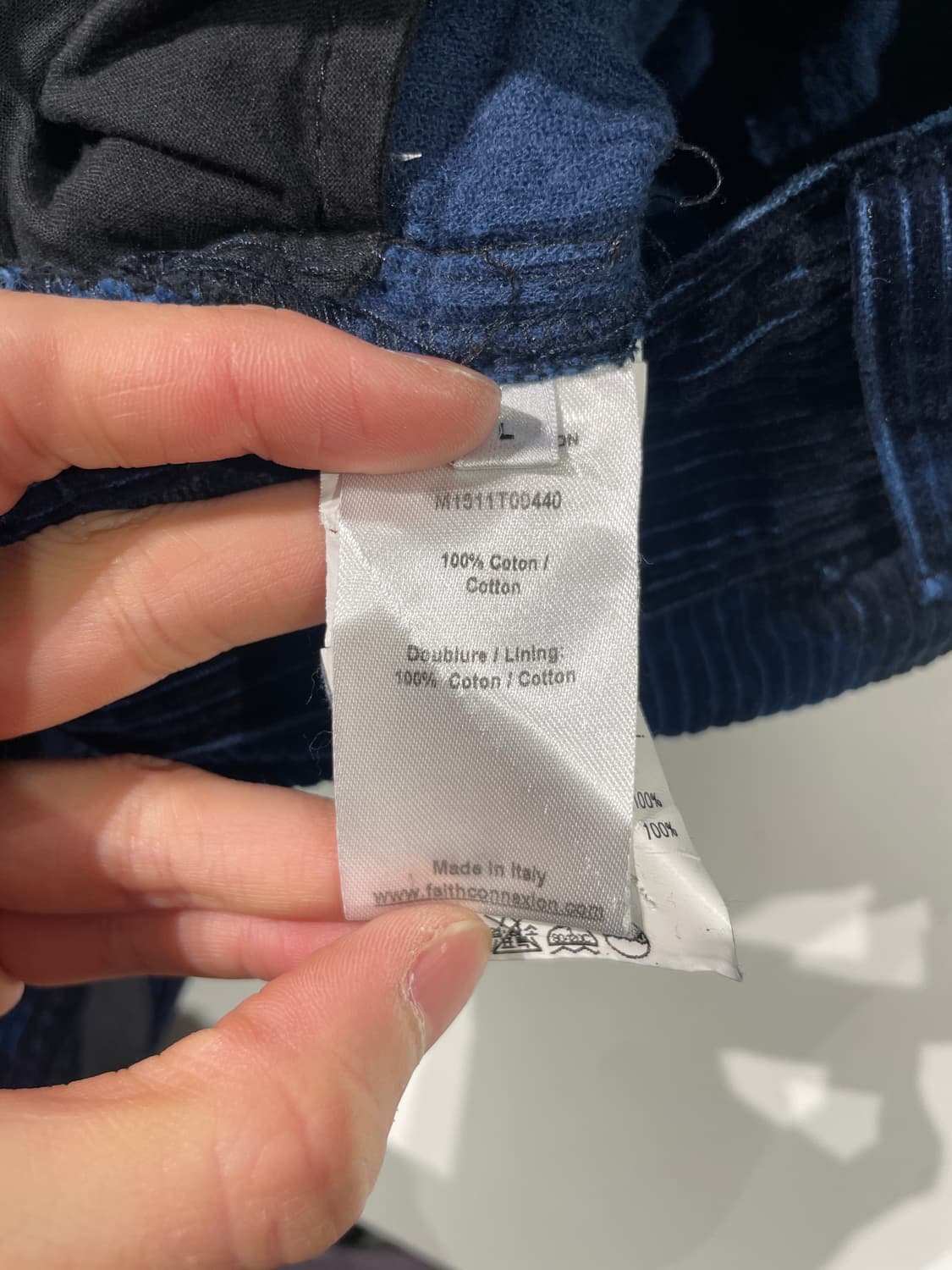 페이스 커넥션 네이비 블루 유틸리티 코듀로이 카모 카고 팬츠 상품이미지8