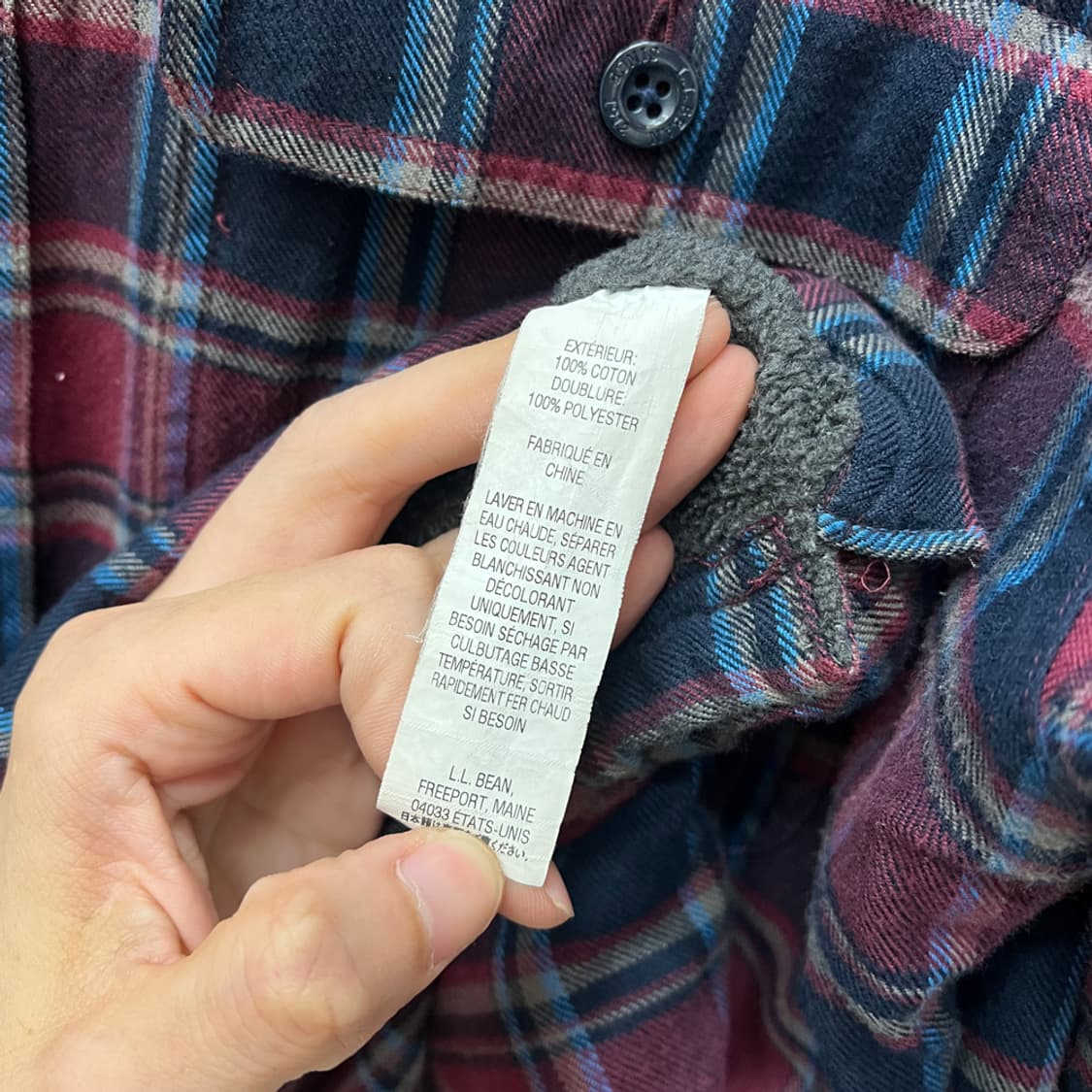 L.L.Bean 엘엘빈 체크 플란넬 셔츠 자켓 해외 S 상품이미지4