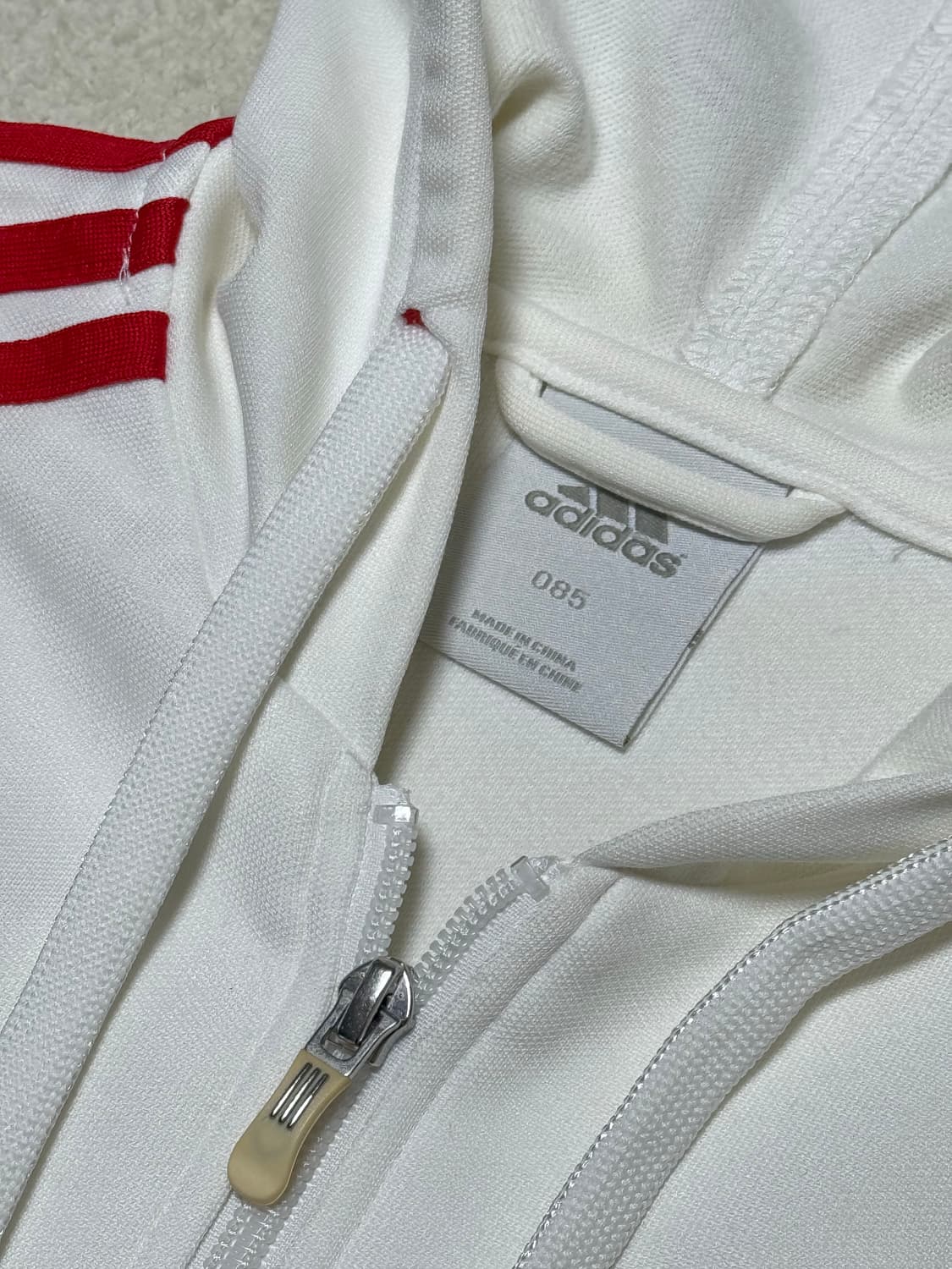 아디다스 잉글랜드 흰빨 화이트 레드 후드집업 상품이미지5
