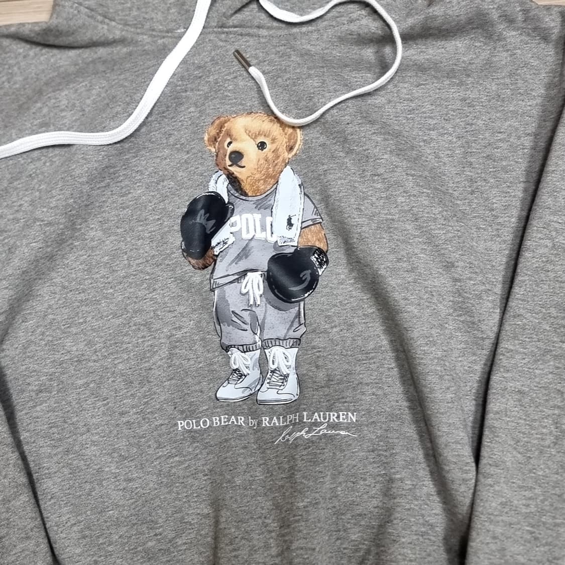 폴로 랄프로렌 복싱 베어 후드티 회색 새제품(L) 상품이미지2