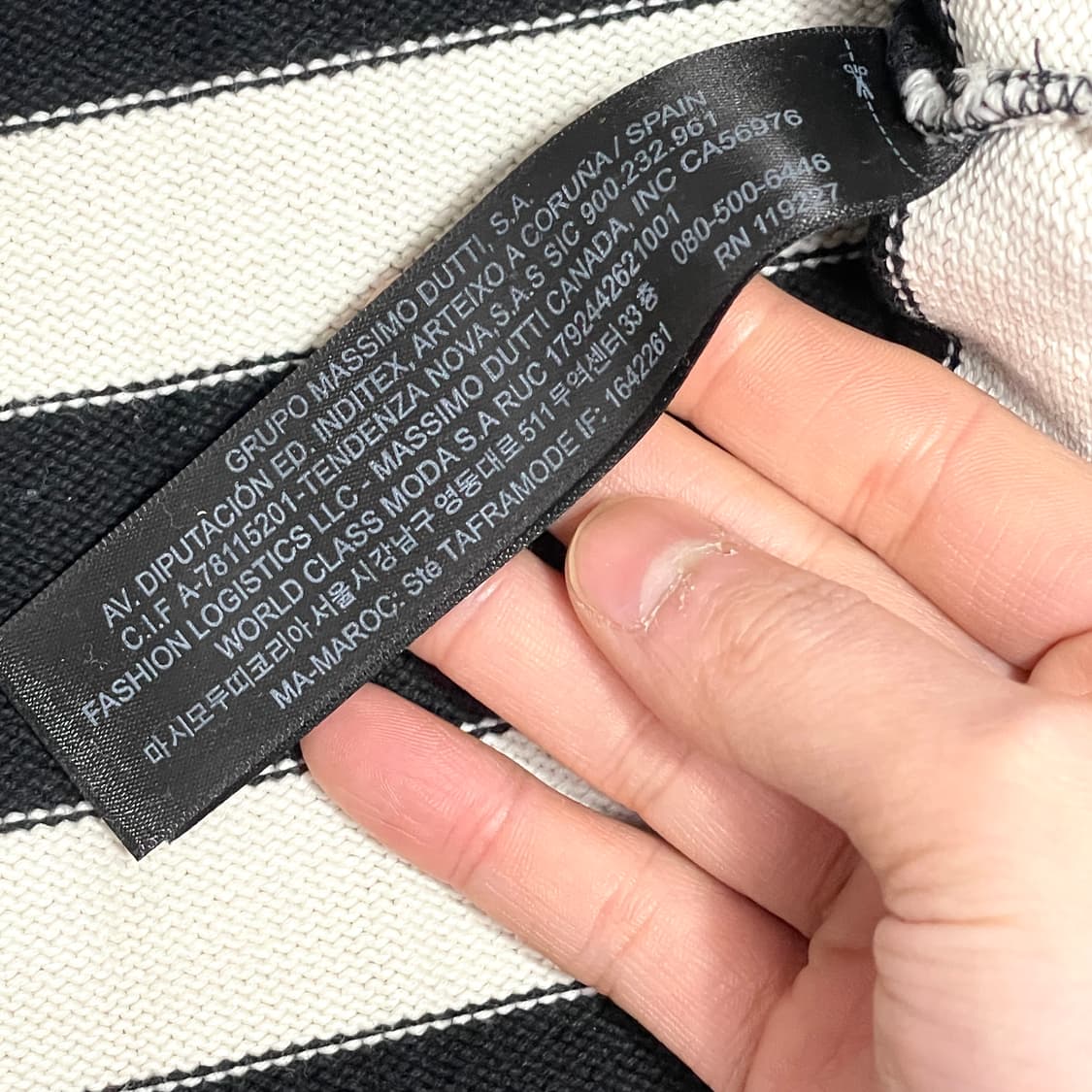 마시모두띠 단가라 크롭 코튼 니트 여성L 상품이미지5