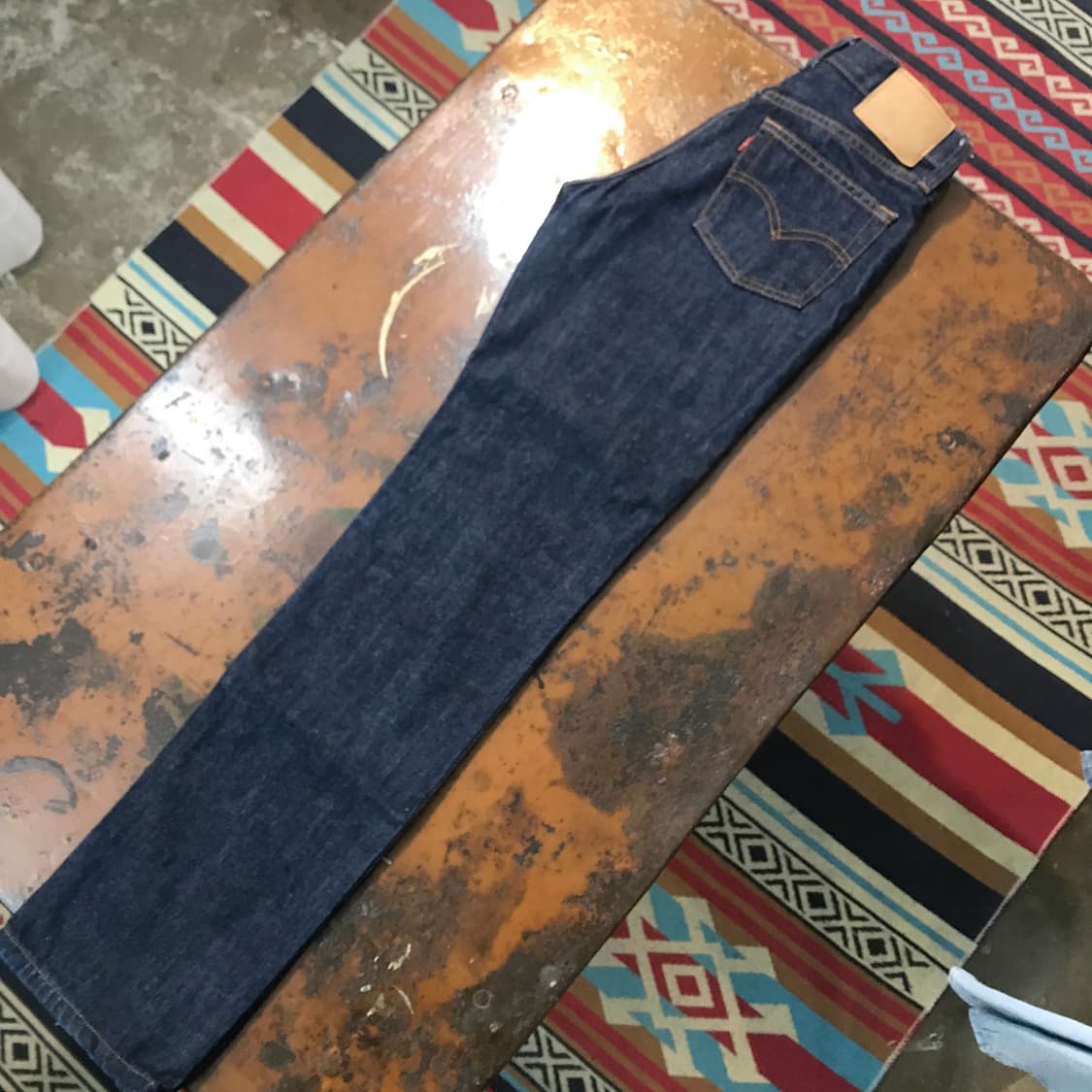 리바이스 505 인디고 생지 데님 팬츠 허리 26 사이즈 상품이미지3