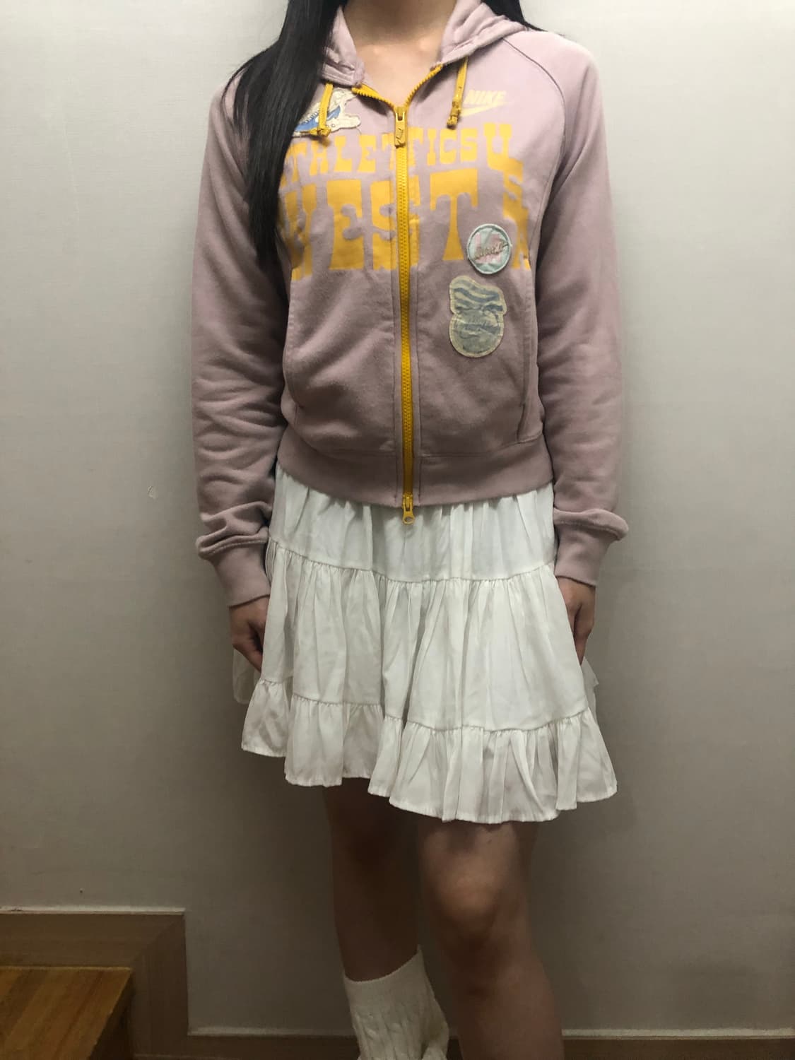 빈티지 나이키 핑크 후드집업 상품이미지4