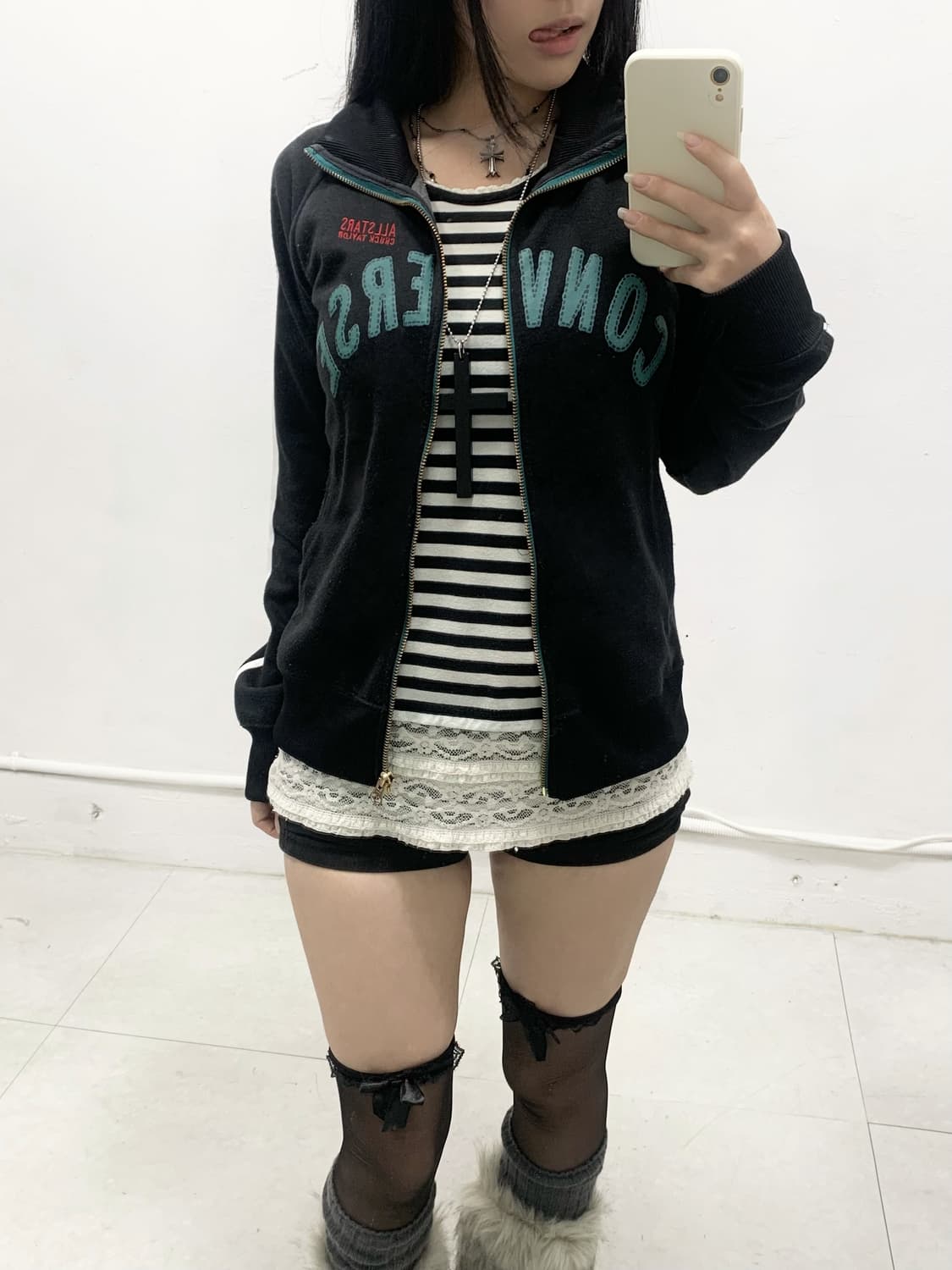 [CONVERSE] 컨버스 올스타 y2k 코튼 집업 상품이미지3