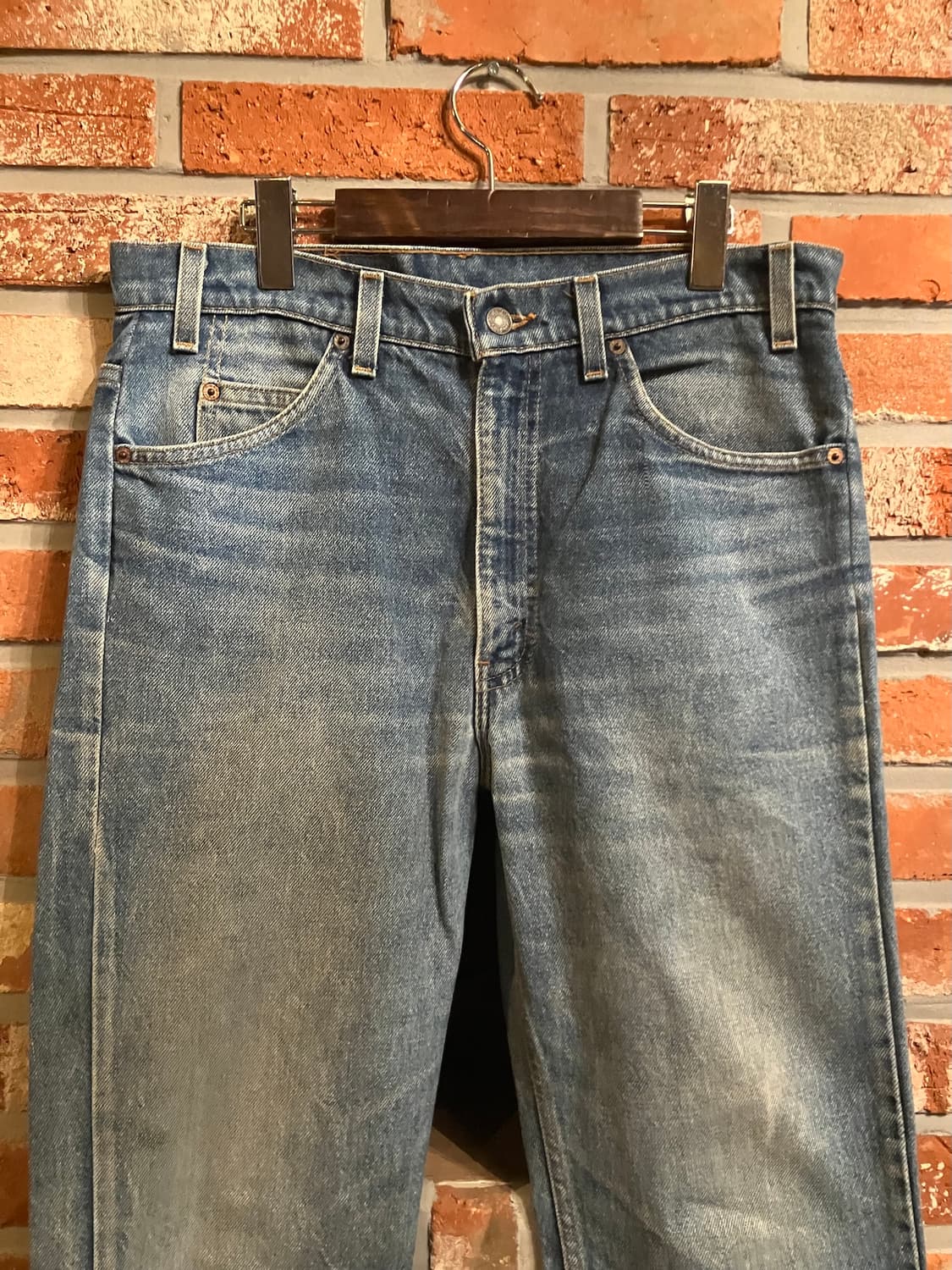 90s USA 빈티지 리바이스 517 오렌지탭 부츠컷 데님 팬츠 상품이미지3