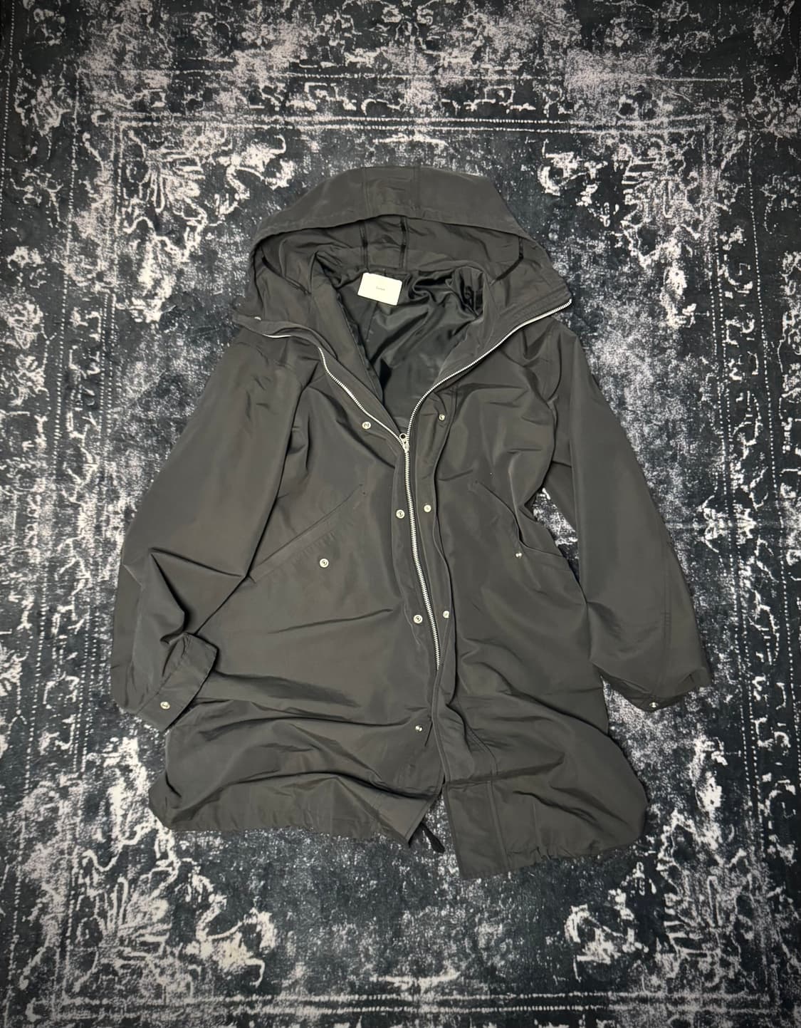 Dark Gray Nylon Long Jacket 상품이미지1