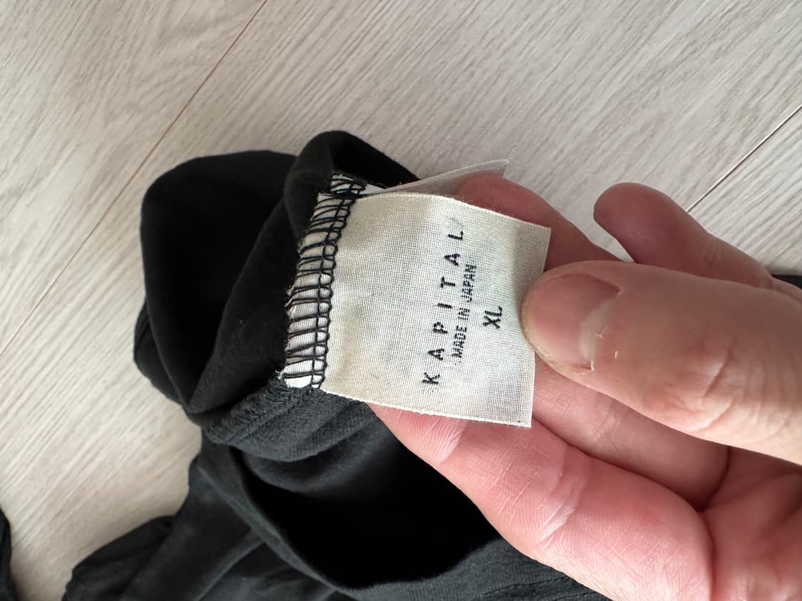 캐피탈 천축 루키 크루 티 블랙 XL 상품이미지2