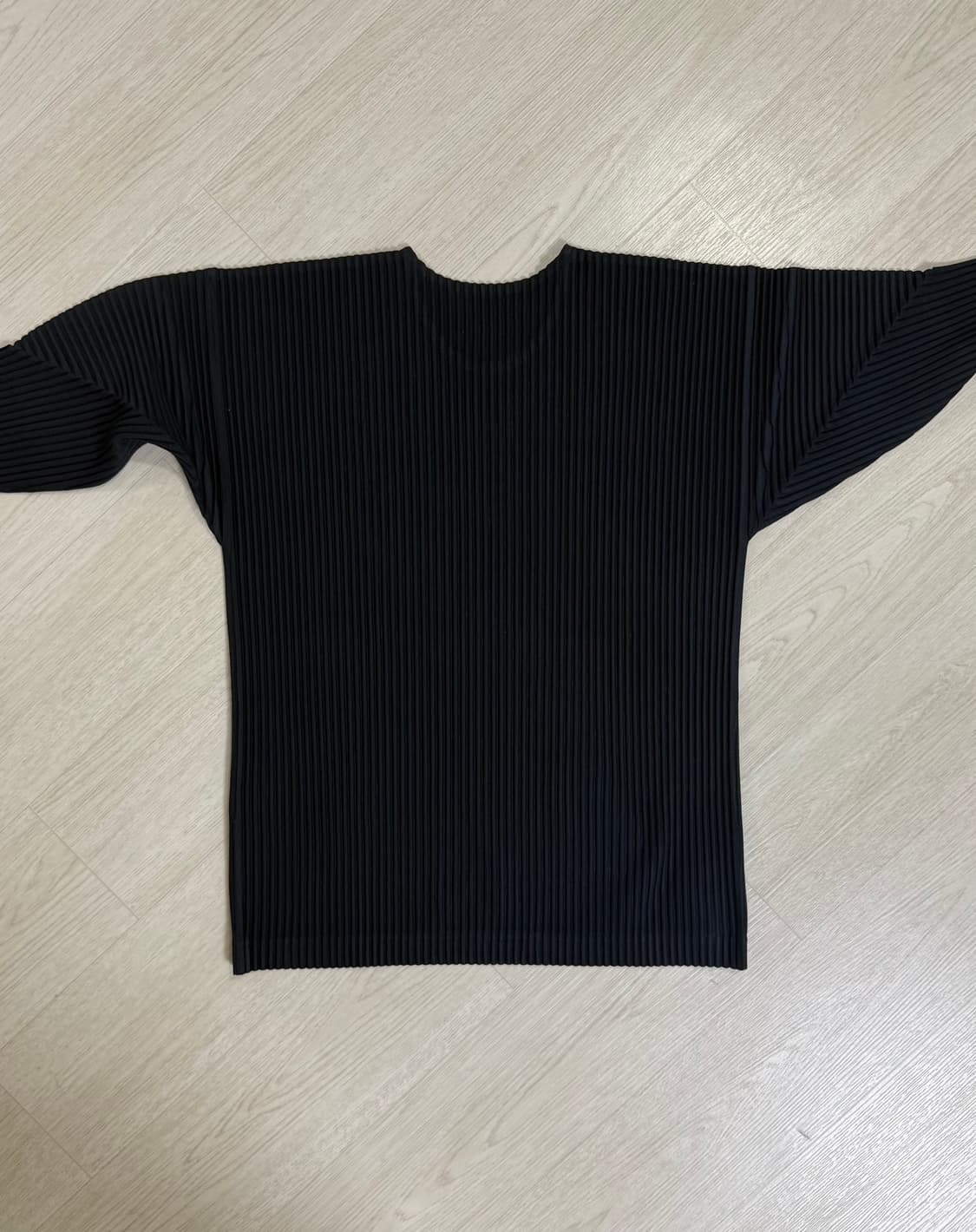 옴므플리세 베이직라인 롱슬리브 네이비 3사이즈 상품이미지4